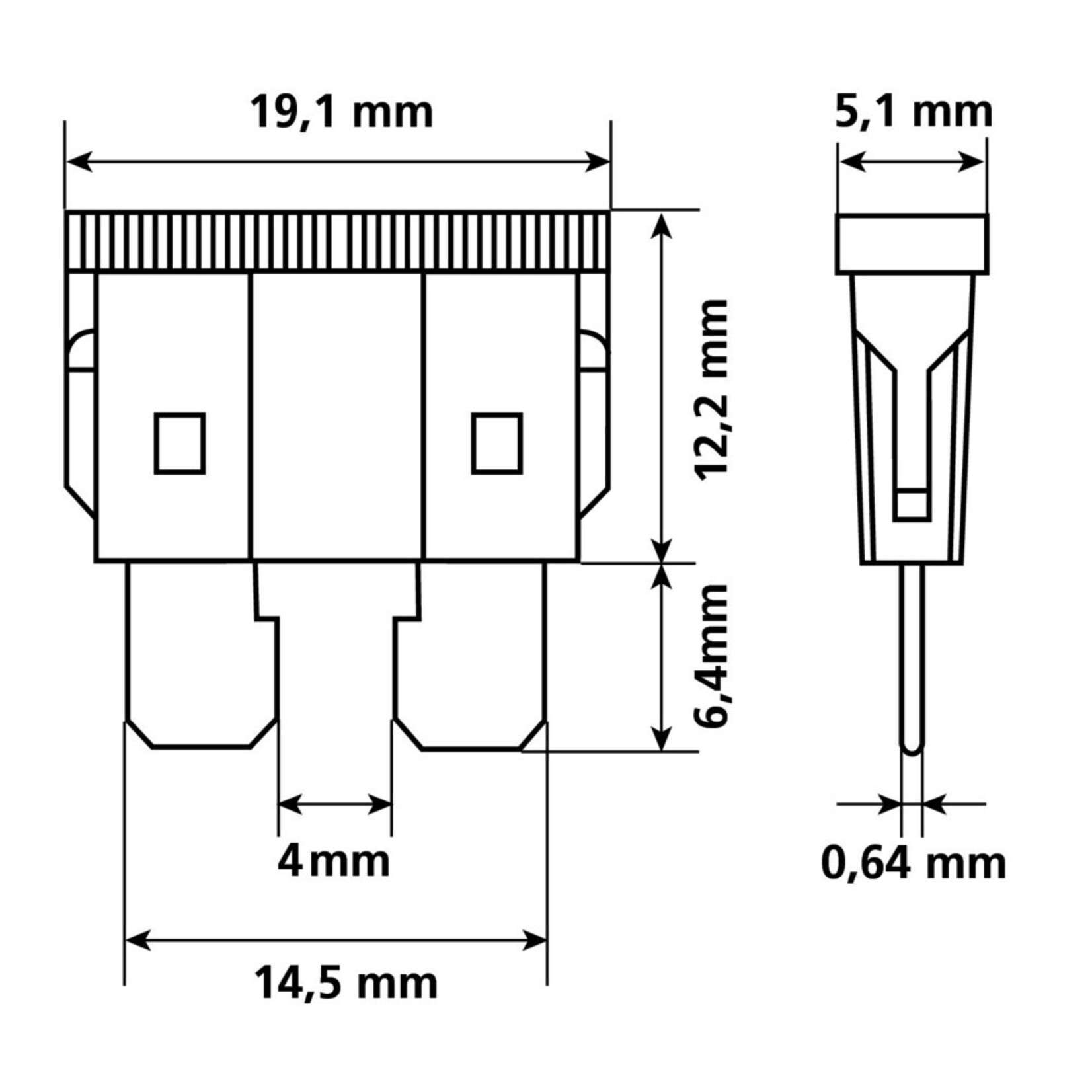Lampa 70080 | Set 10 assorted plug-in fuses, 12/32V