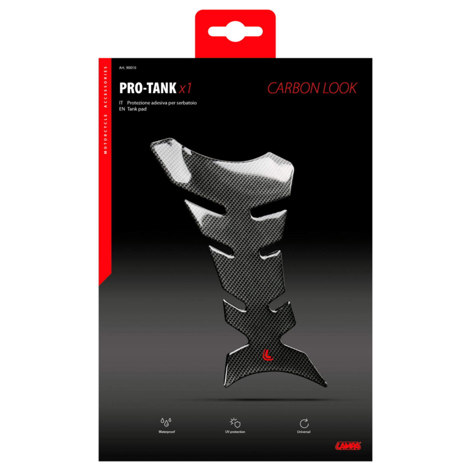 Lampa 90010 | Pro-Tank X1, zelfklevende tankpad - Carbon