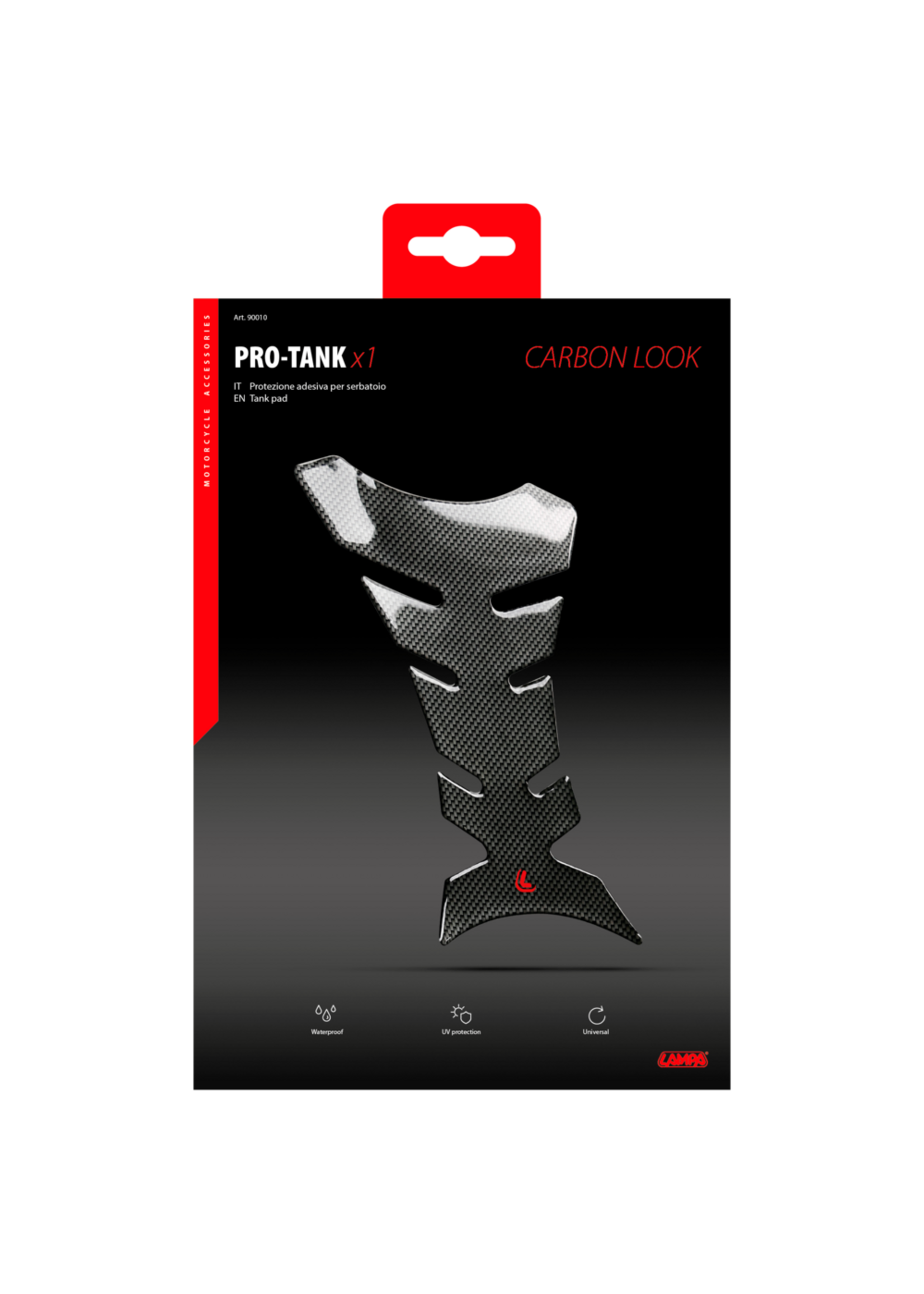 Lampa 90010 | Pro-Tank X1, adhesive tank pad - Carbon
