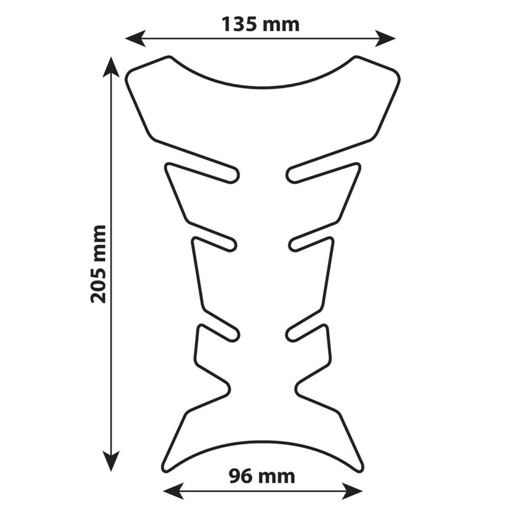 Lampa 90010 | Pro-Tank X1, adhesive tank pad - Carbon