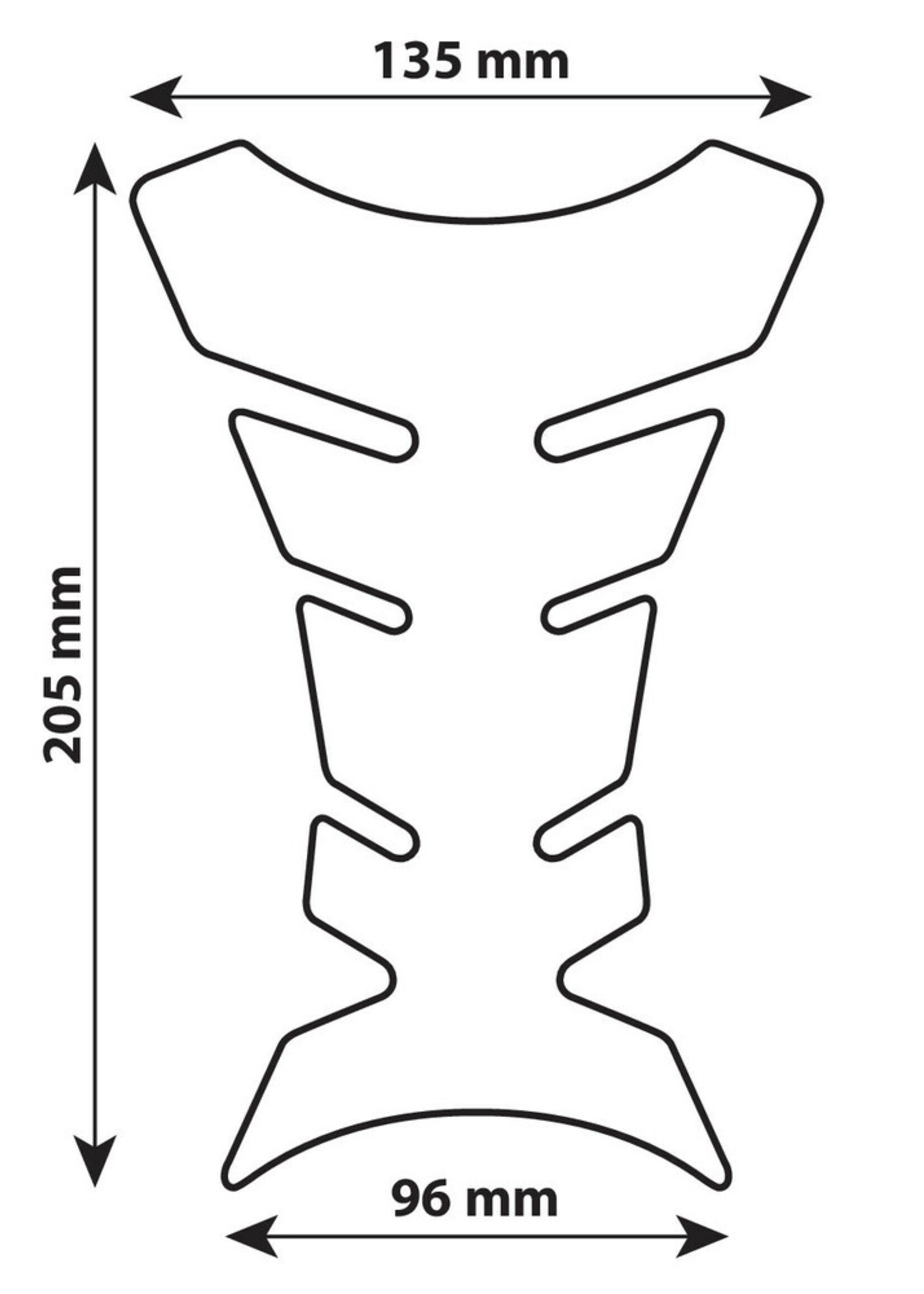 Lampa 90010 | Pro-Tank X1, zelfklevende tankpad - Carbon