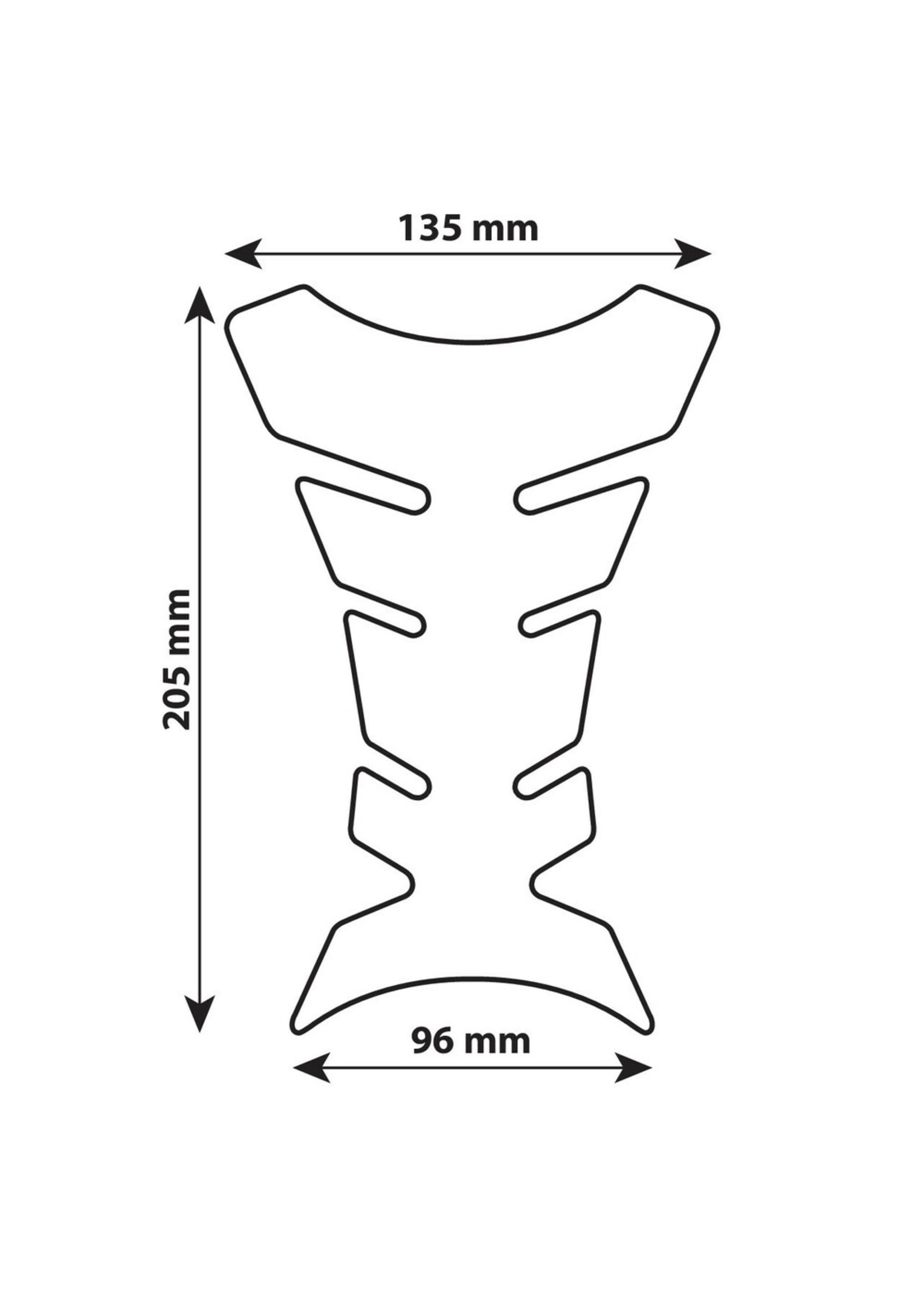 Lampa 90010 | Pro-Tank X1, adhesive tank pad - Carbon