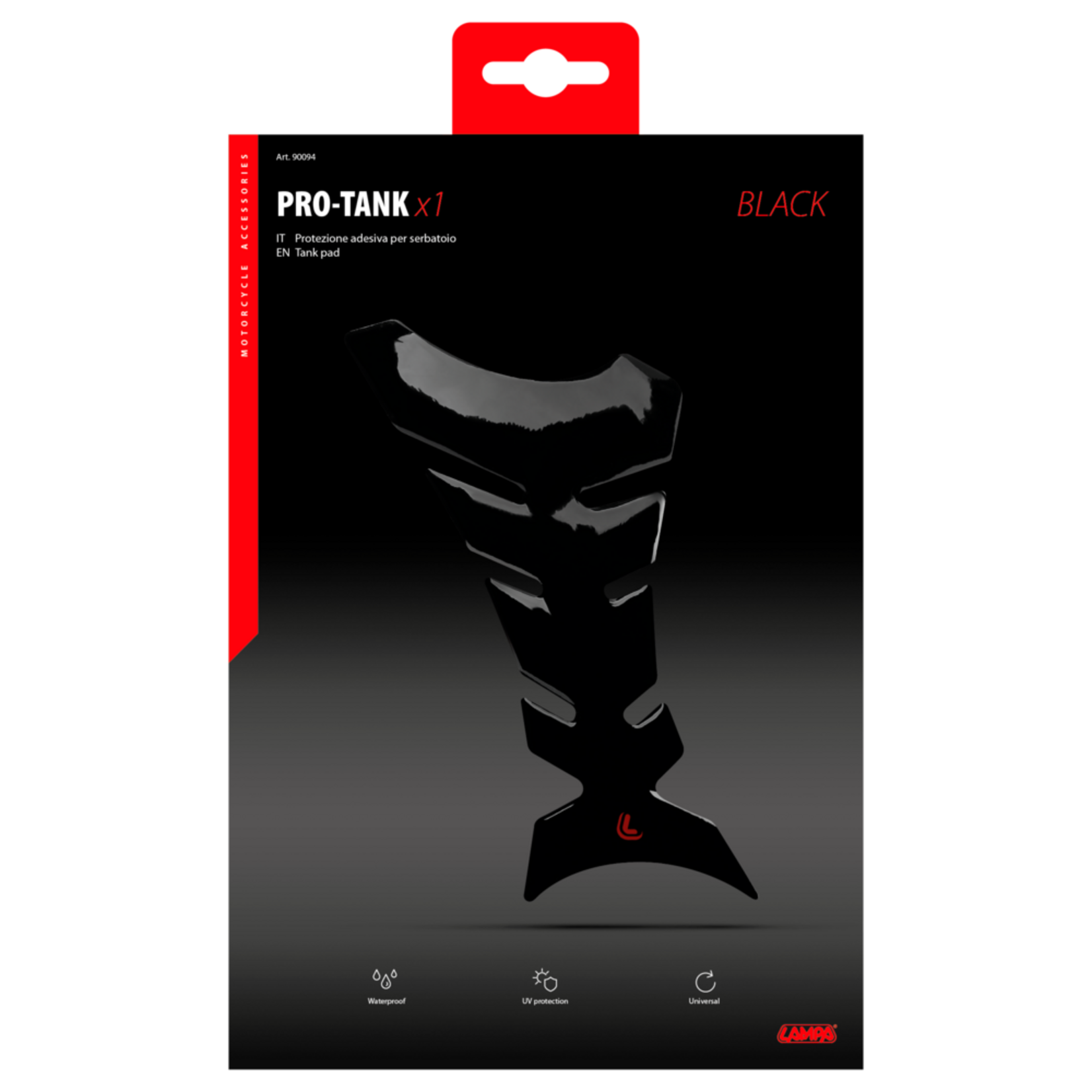 Lampa 90010 | Pro-Tank X1, adhesive tank pad - Carbon