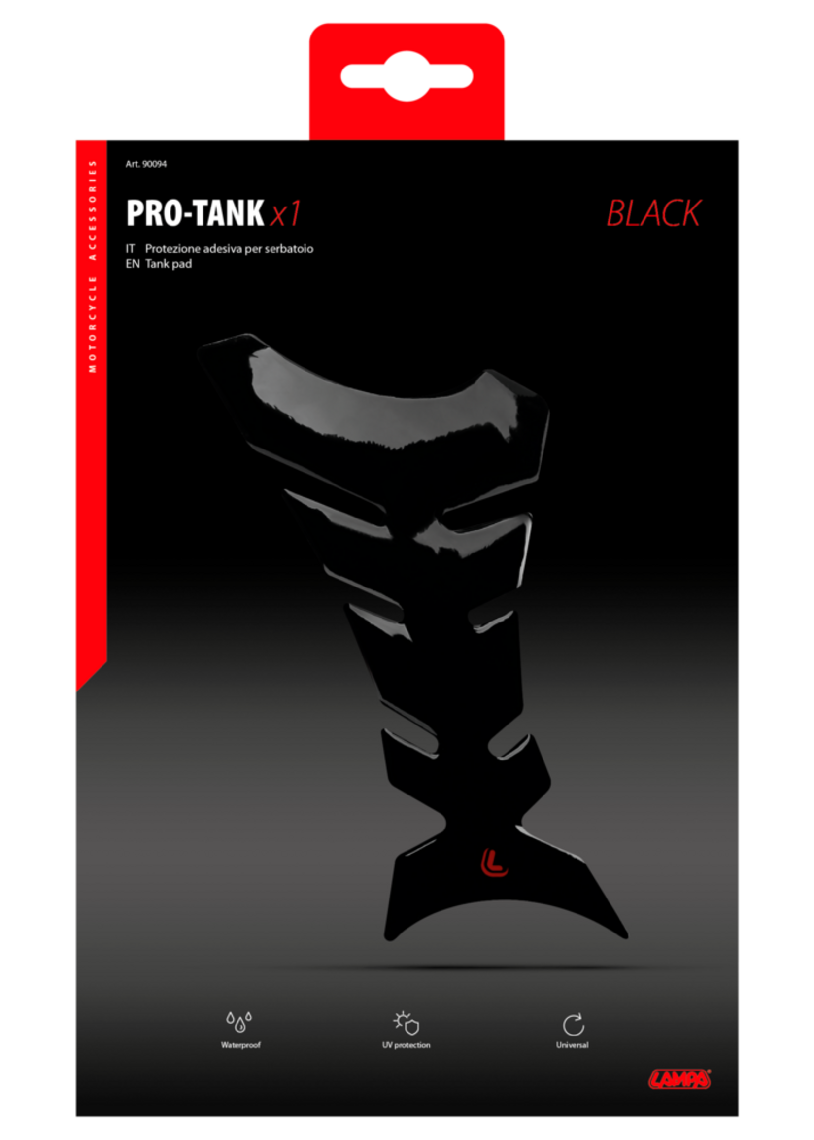 Lampa 90010 | Pro-Tank X1, zelfklevende tankpad - Carbon