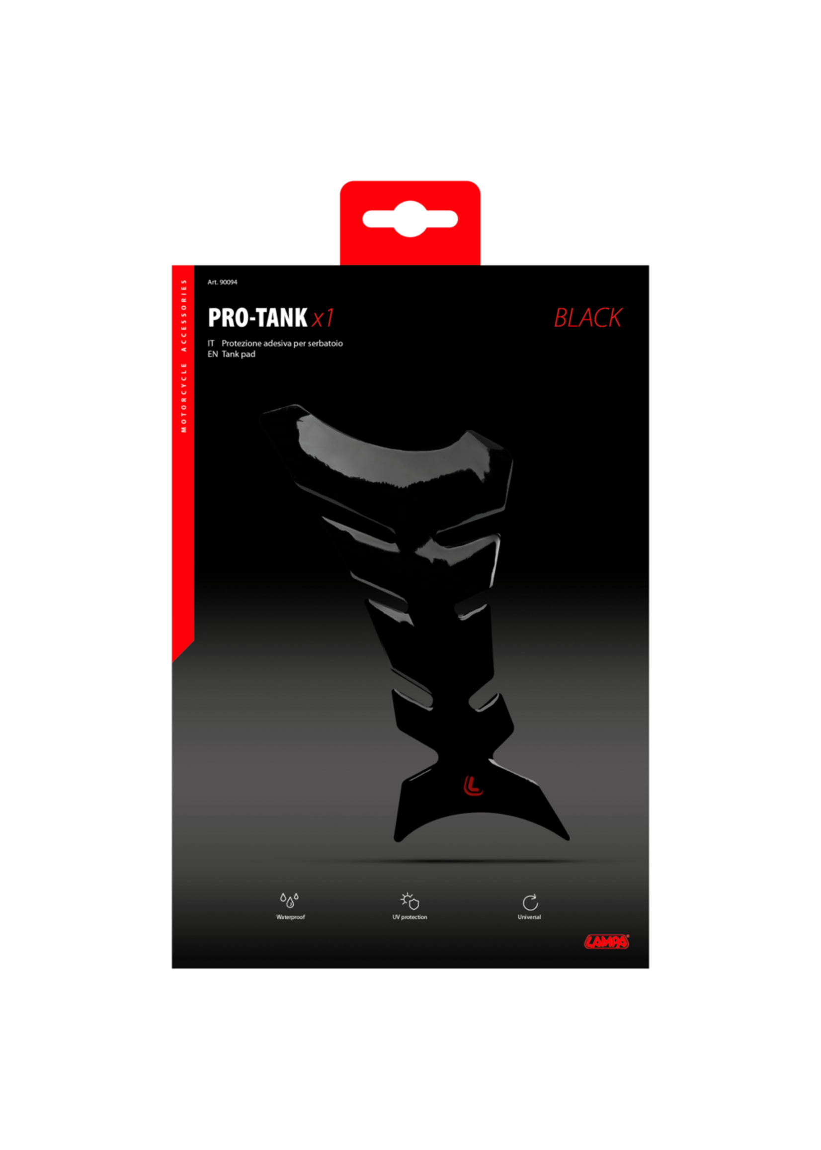 Lampa 90010 | Pro-Tank X1, adhesive tank pad - Carbon