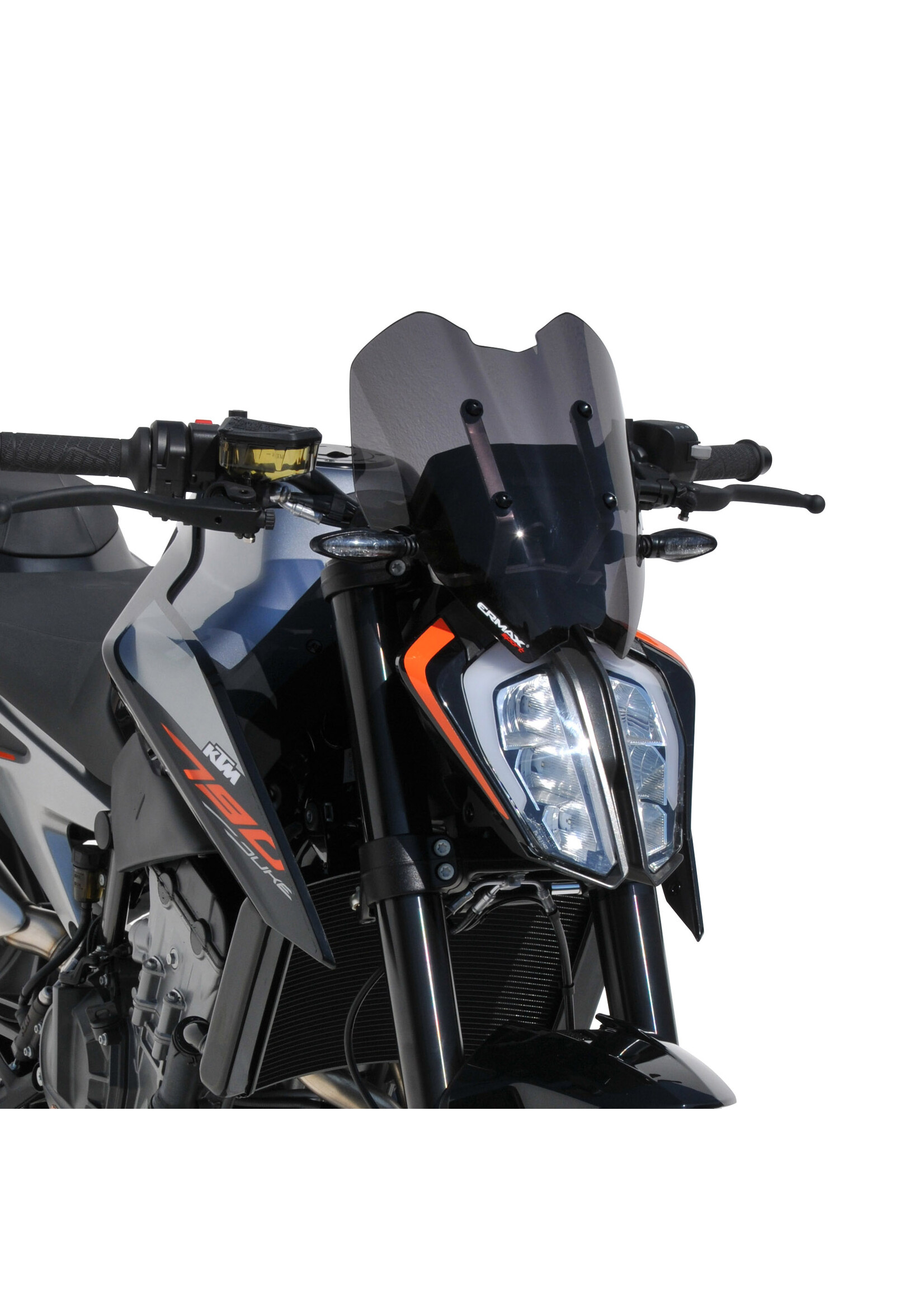 Ermax sport screen (31 cm ) ermax for 790 DUKE 2018-2025 light black