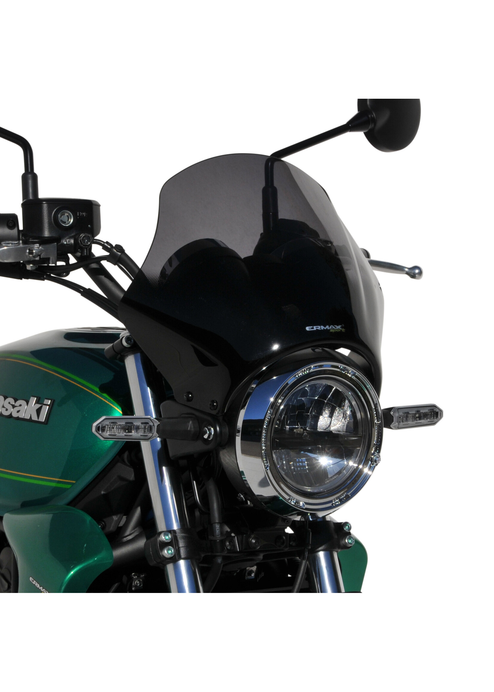 Ermax nasty screen 29 cm (+ kits of fixing ) ermax for Z 650 RS 2022-2025 light black