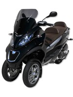 Ermax pare brise scooter aéromax (50 cm Modèle sport-touring-business ) ermax for MP3 125-300-400-500 2011-2018 light black