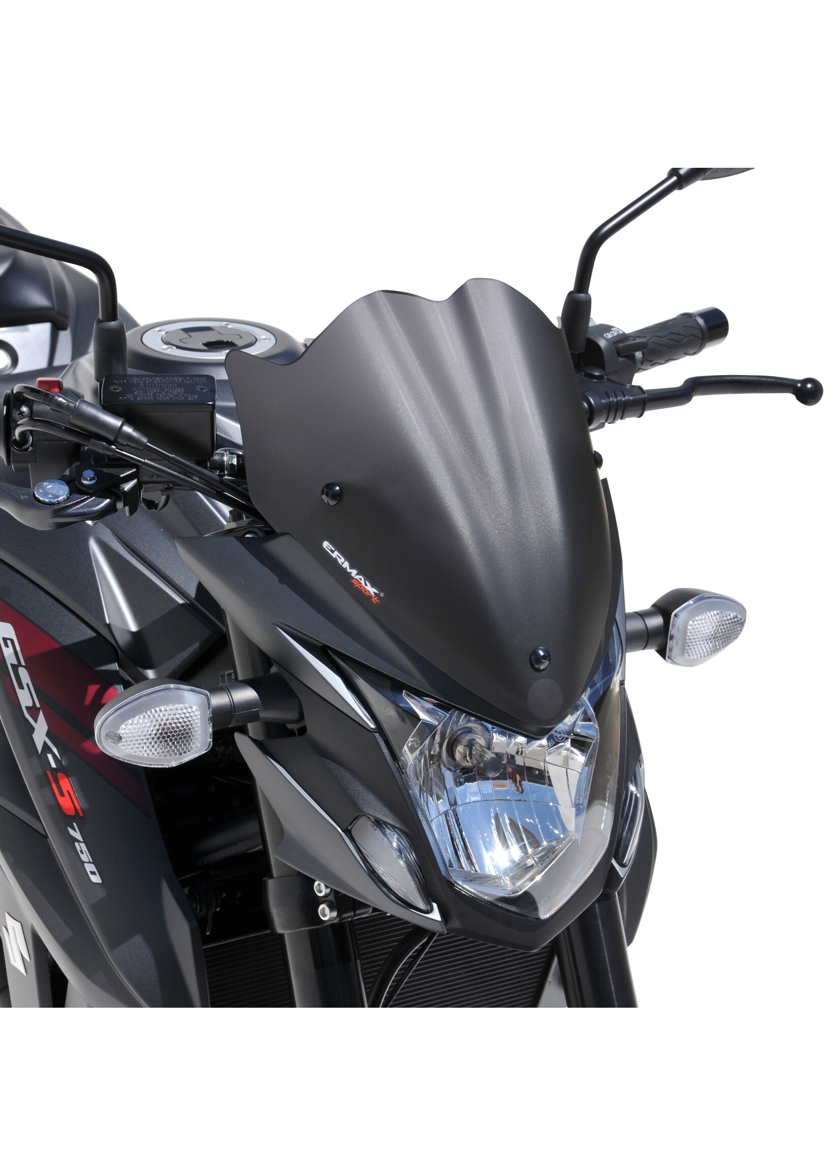 Ermax sport screen (30 cm ) ermax for GSX S 750 2017-2022 light black
