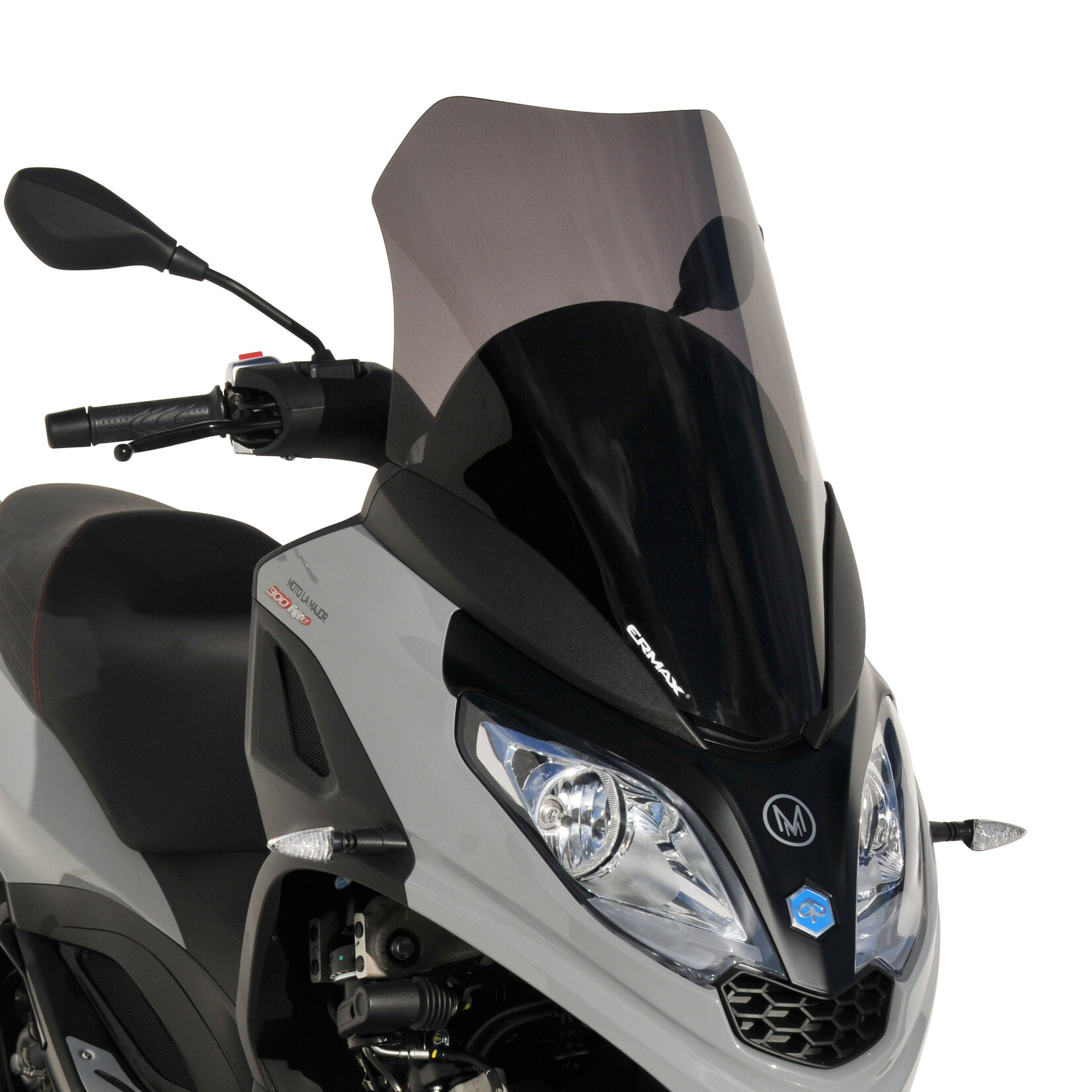 Ermax Pare brise scooter sport touring (60cm ) ermax for MP3 300 HPE and HPE sport 2019-2024 light black