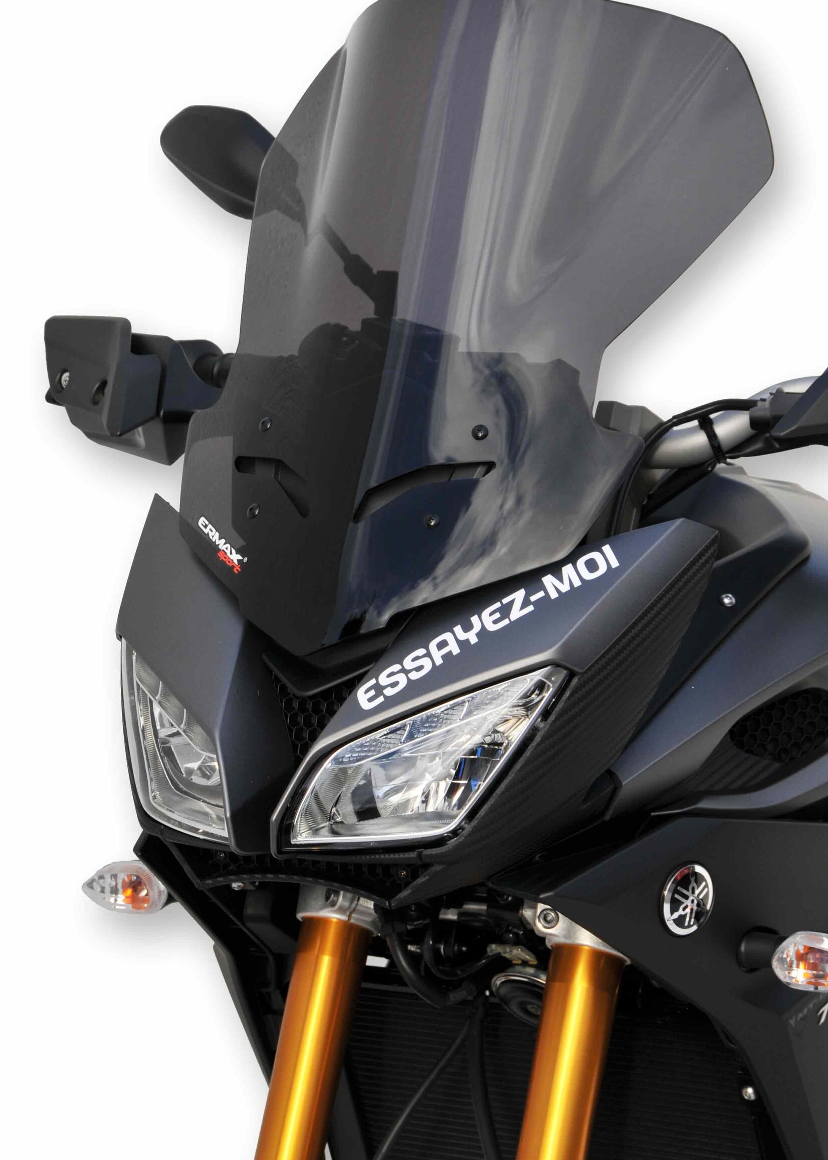 Ermax high protection windshield (50cm ) ermax for MT09/FJ9 TRACER 2015-2017 light black