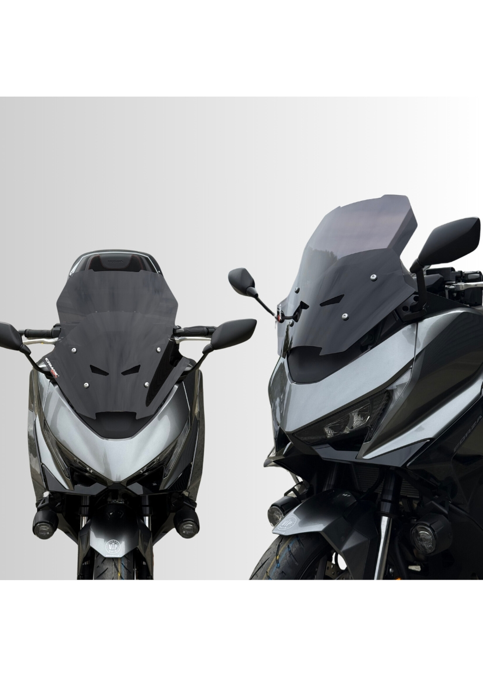 Ermax sport screen (48cm with prises air ) ermax for Forza 750 2025-2026 light black