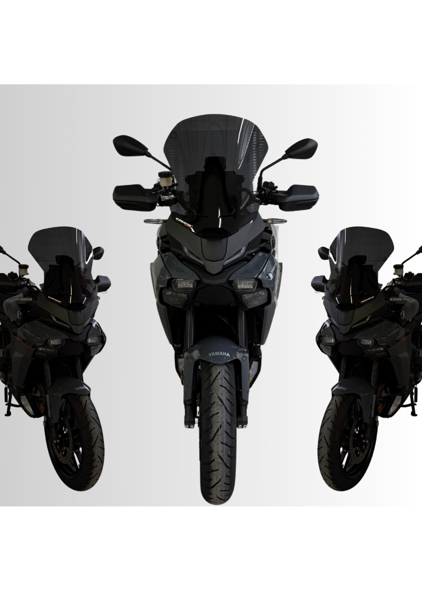 Ermax high protection windshield (50cm ) ermax for TRACER 9 /GT 2025 light black