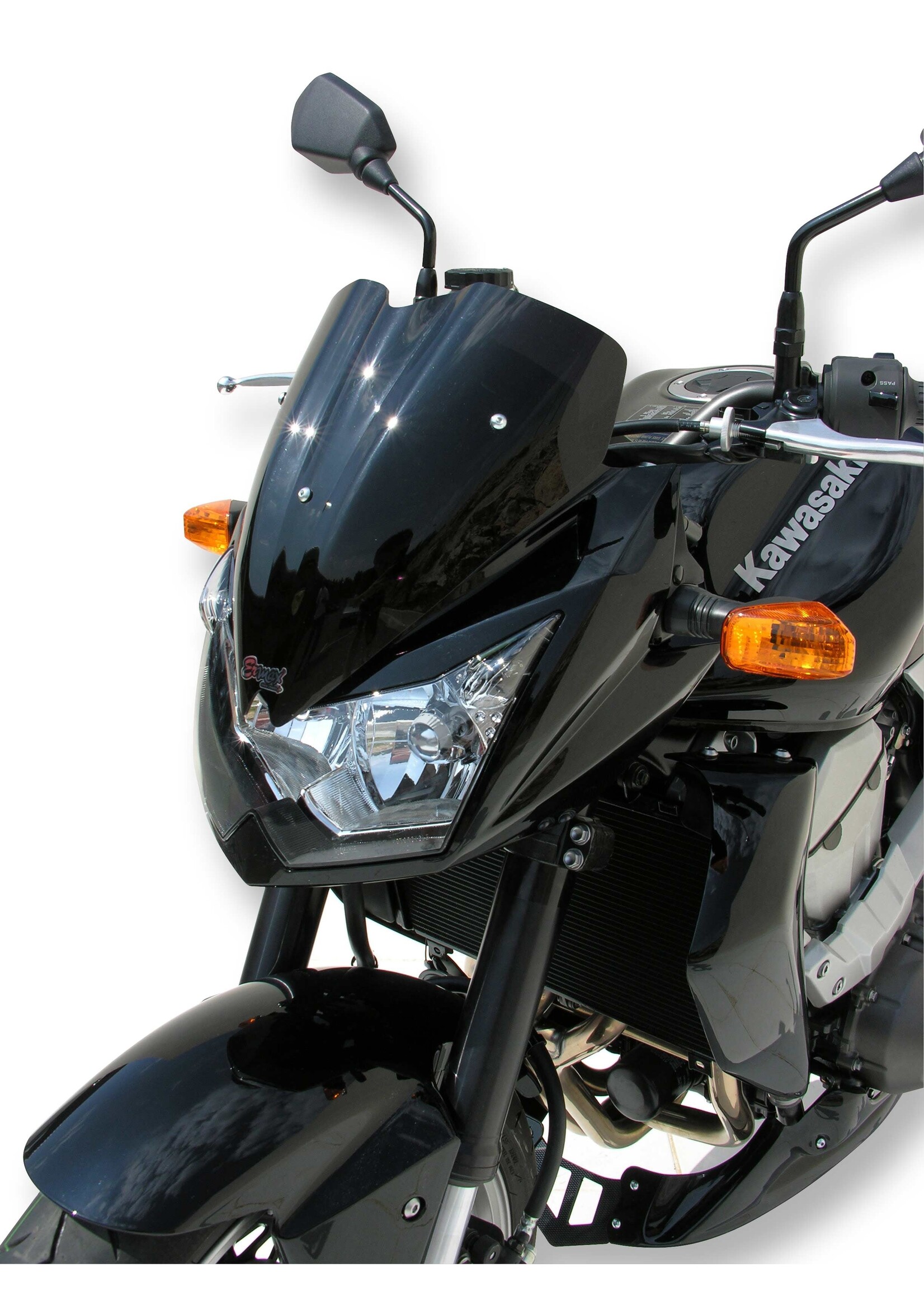 Ermax nose screen (33cm ) ermax for Z 750 2007-2012 dark black