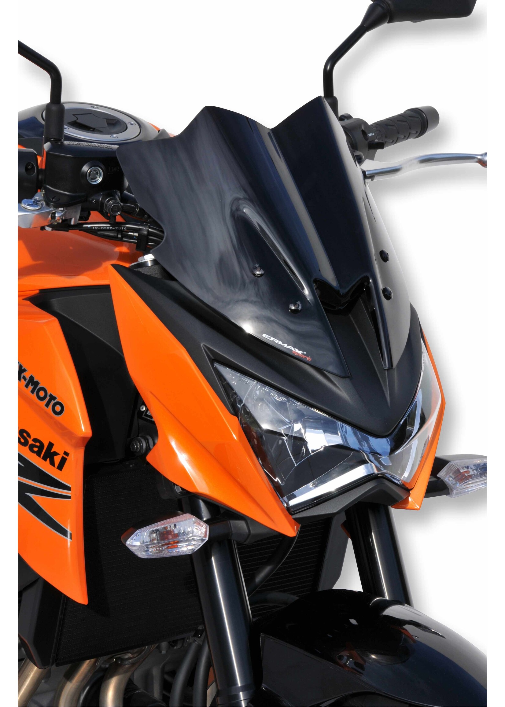 Ermax sport screen (30cm ) ermax for Z 800 2013-2016 dark black