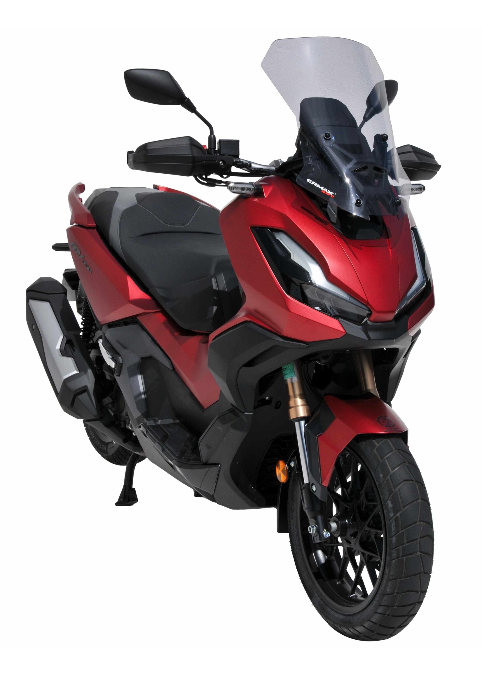 Ermax high protection windshield (51cm ) ermax for ADV 350 2022-2026 light black