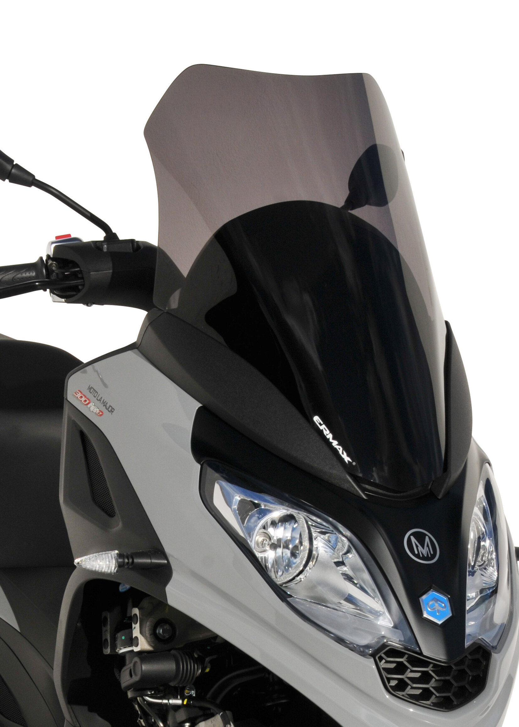 Ermax Pare brise scooter sport touring (60cm ) ermax for MP3 300 HPE and HPE sport 2019-2024 light black