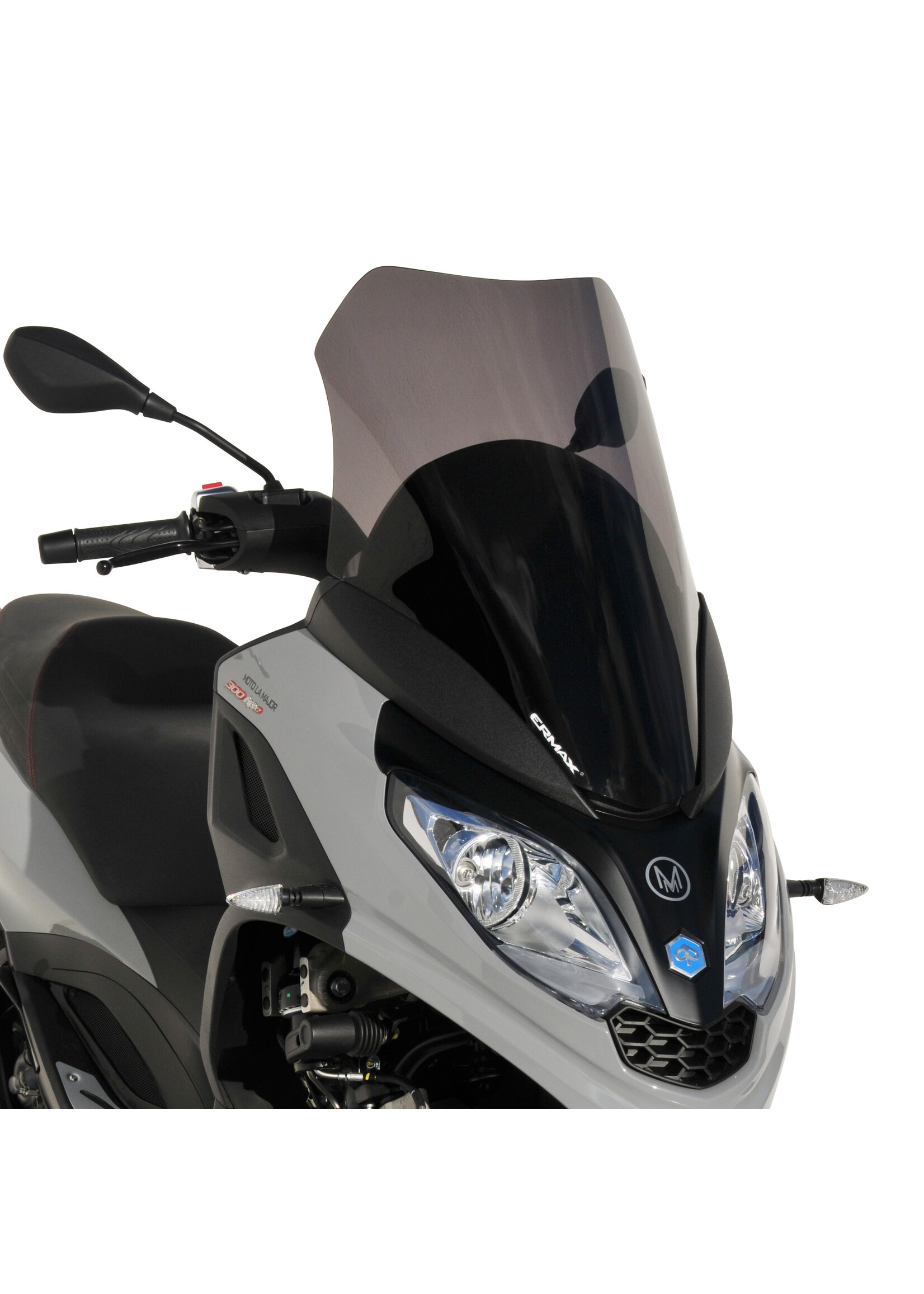 Ermax Pare brise scooter sport touring (60cm ) ermax for MP3 300 HPE and HPE sport 2019-2024 light black