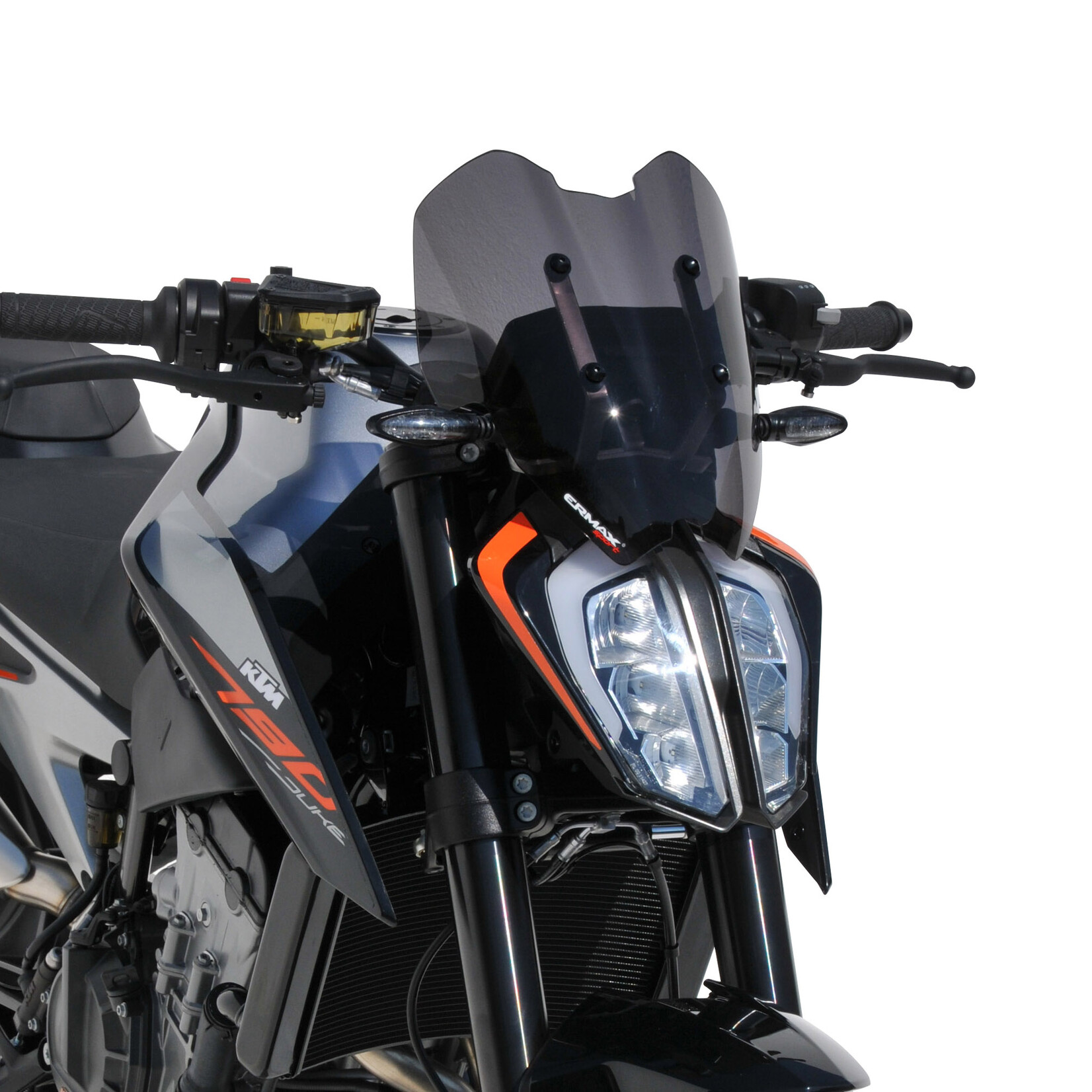 Ermax sport screen (31 cm ) ermax for 790 DUKE 2018-2025 light black