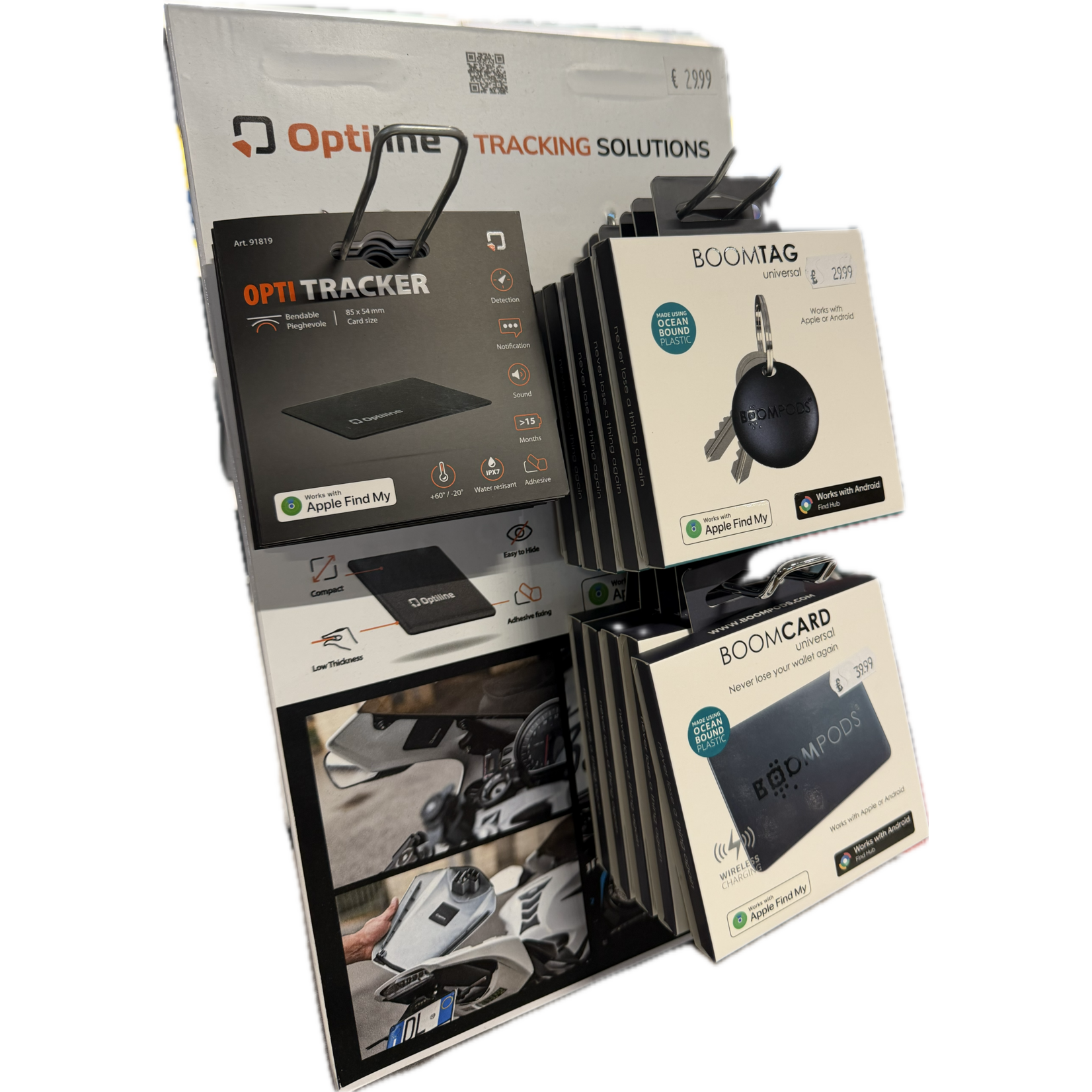 Lampa Kartonnen Balie Display trackers (Leeg)