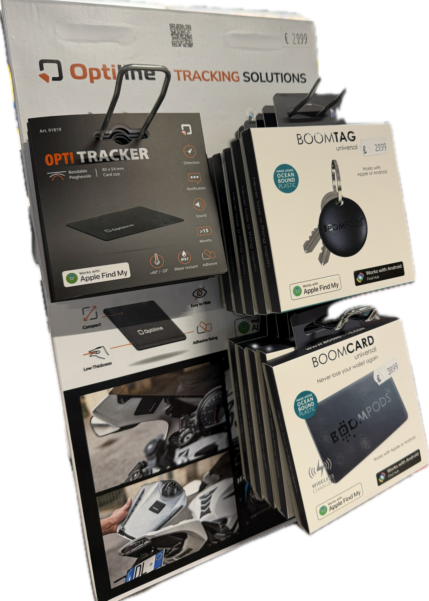 Lampa Kartonnen Balie Display trackers (Leeg)