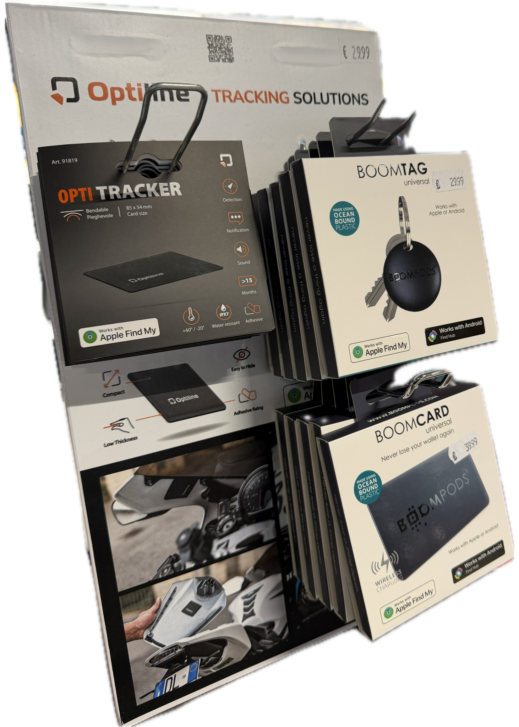 Lampa Kartonnen Balie Display trackers (Leeg)