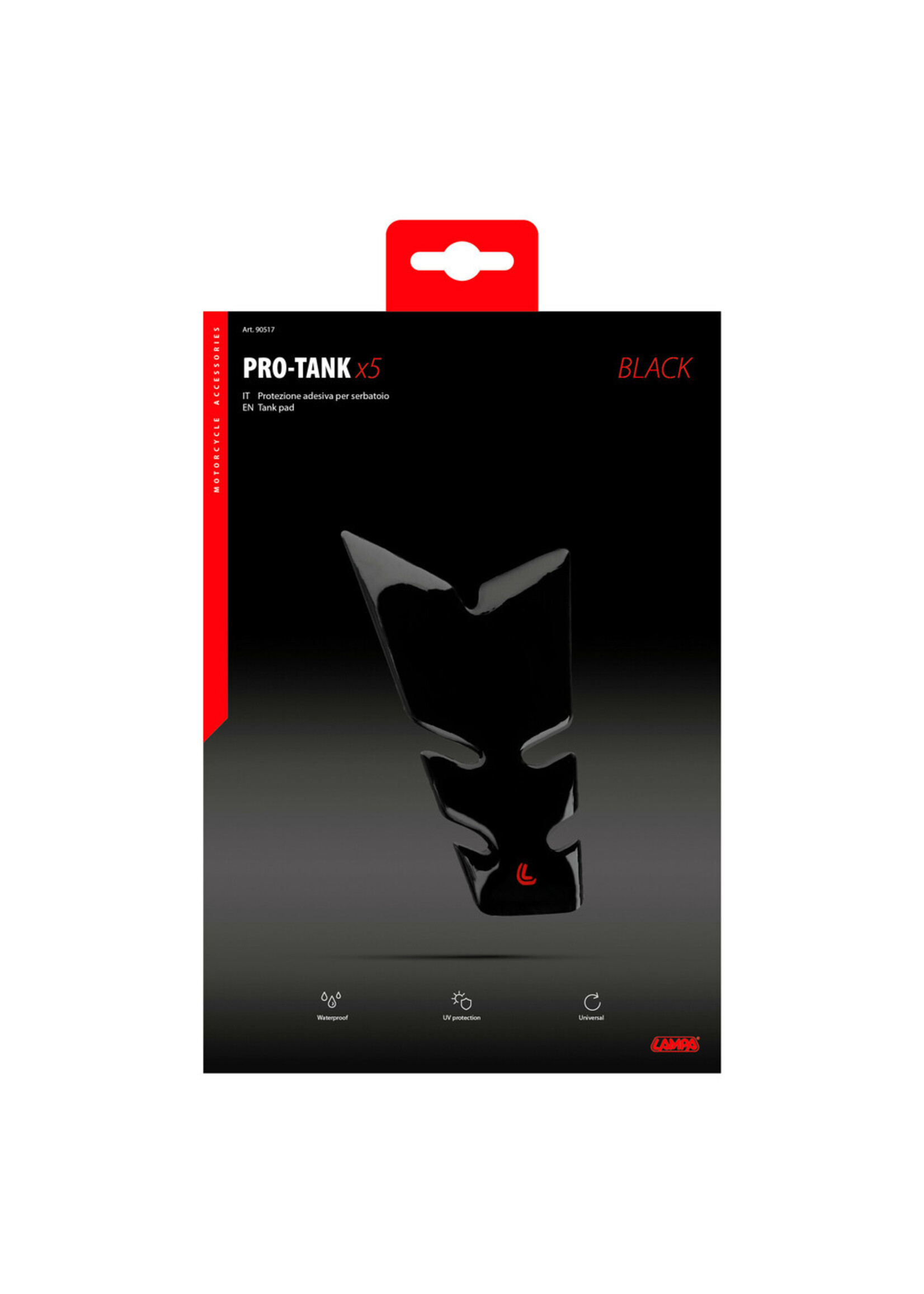 Lampa Pro-Tank X5 zelfklevende tankpad - Zwart