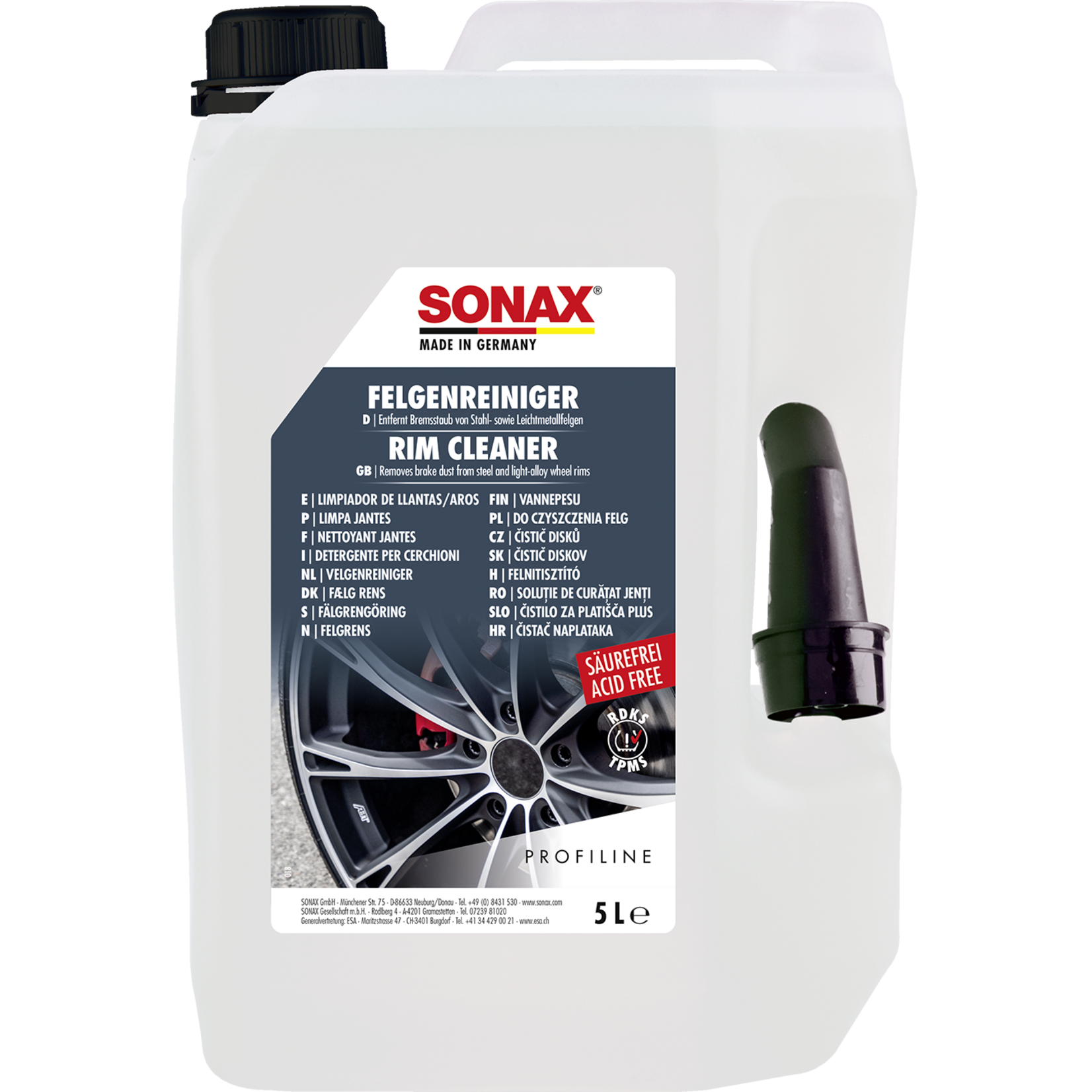 Sonax Sonax Velgenreiniger Zuurvrij - 5 l