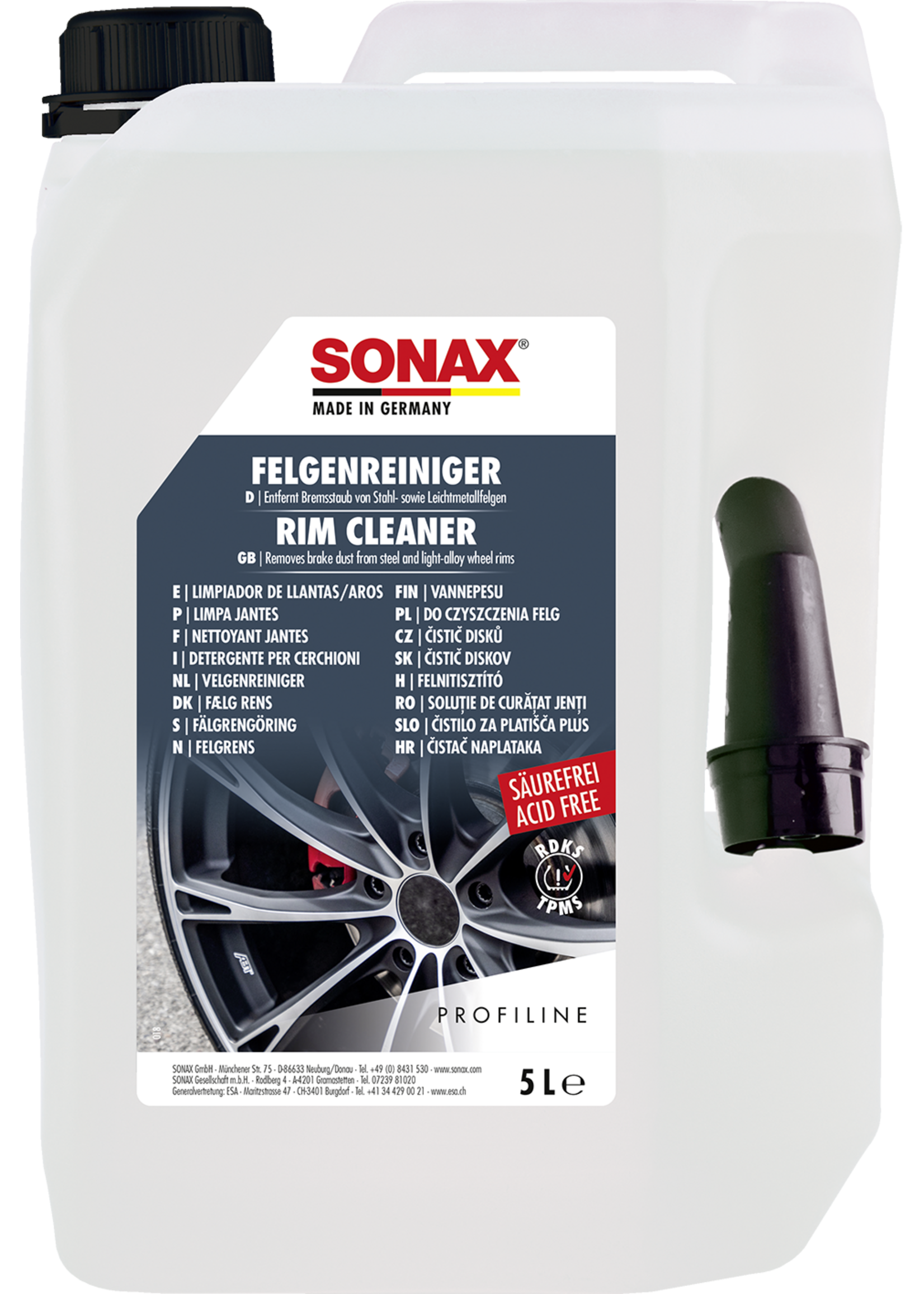 Sonax Sonax Velgenreiniger Zuurvrij - 5 l