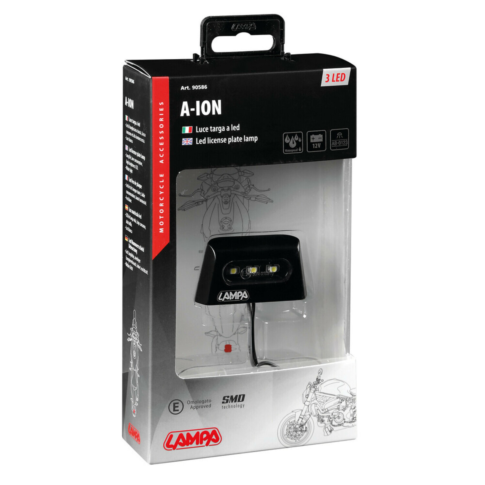 Lampa A-ion, 3 Smd Led licence plate lamp, 12V | 90586