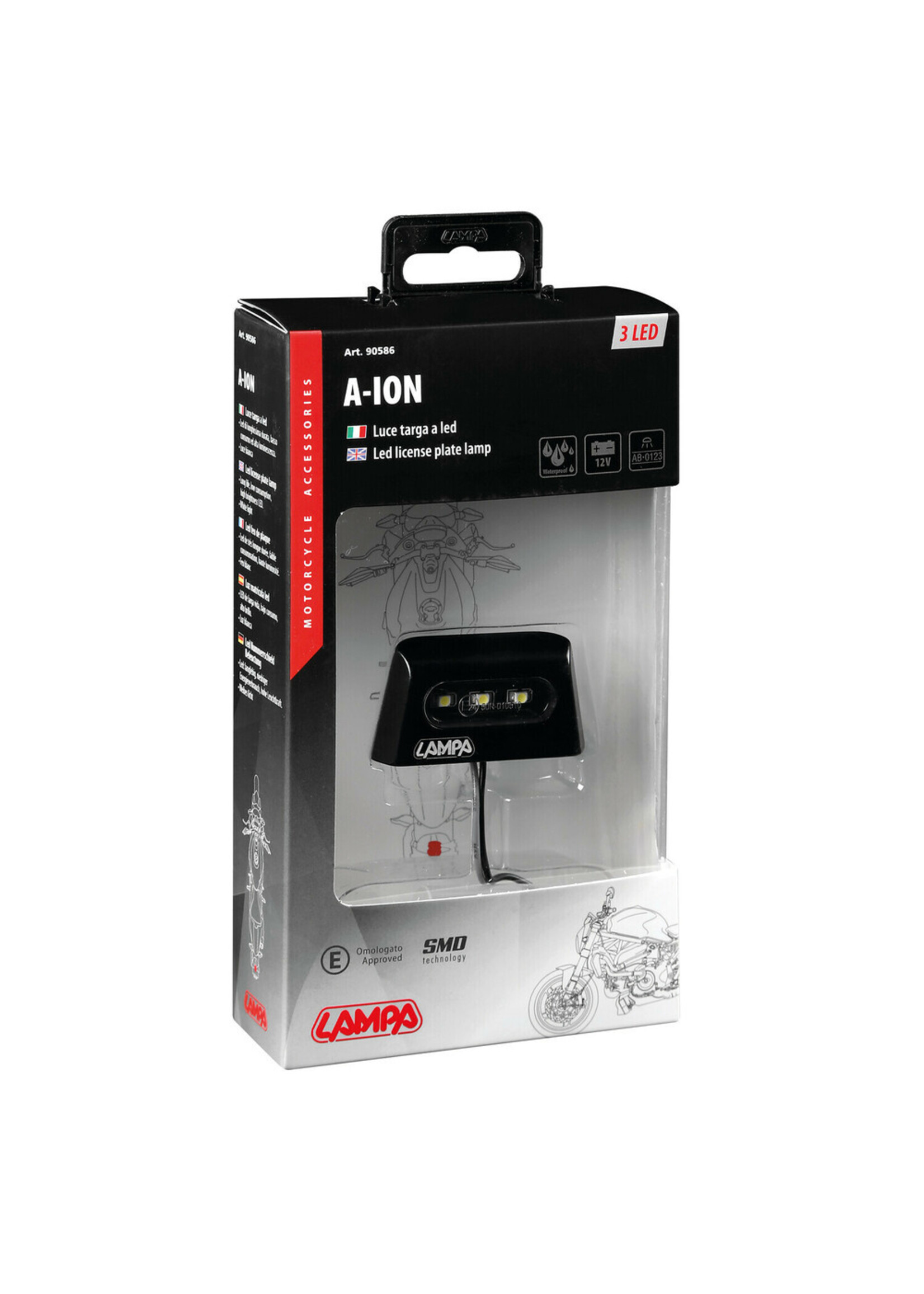 Lampa A-ion, 3 Smd Led licence plate lamp, 12V | 90586