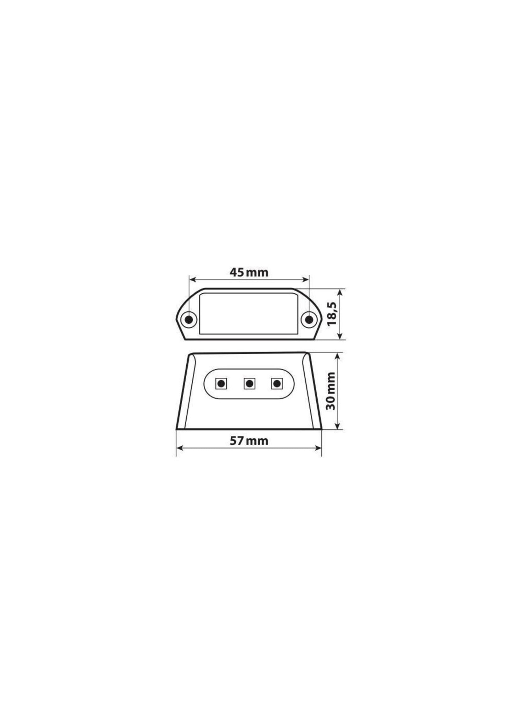 Lampa A-ion, 3 SMD-LED-kentekenplaatverlichting, 12V | 90586