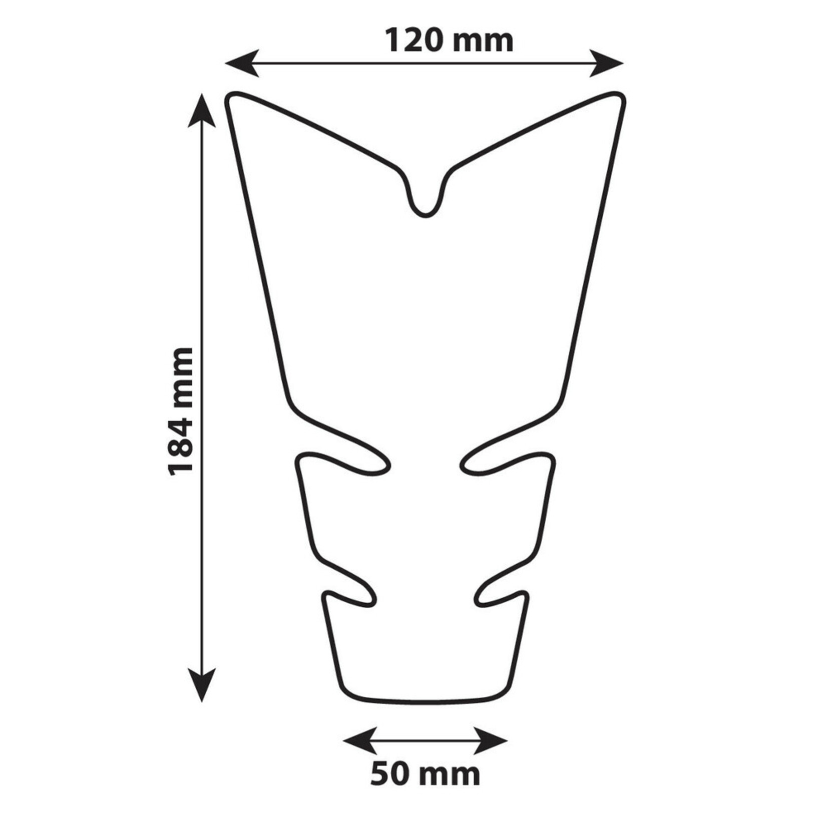 Lampa Pro-Tank X5, adhesive tank pad - Black
