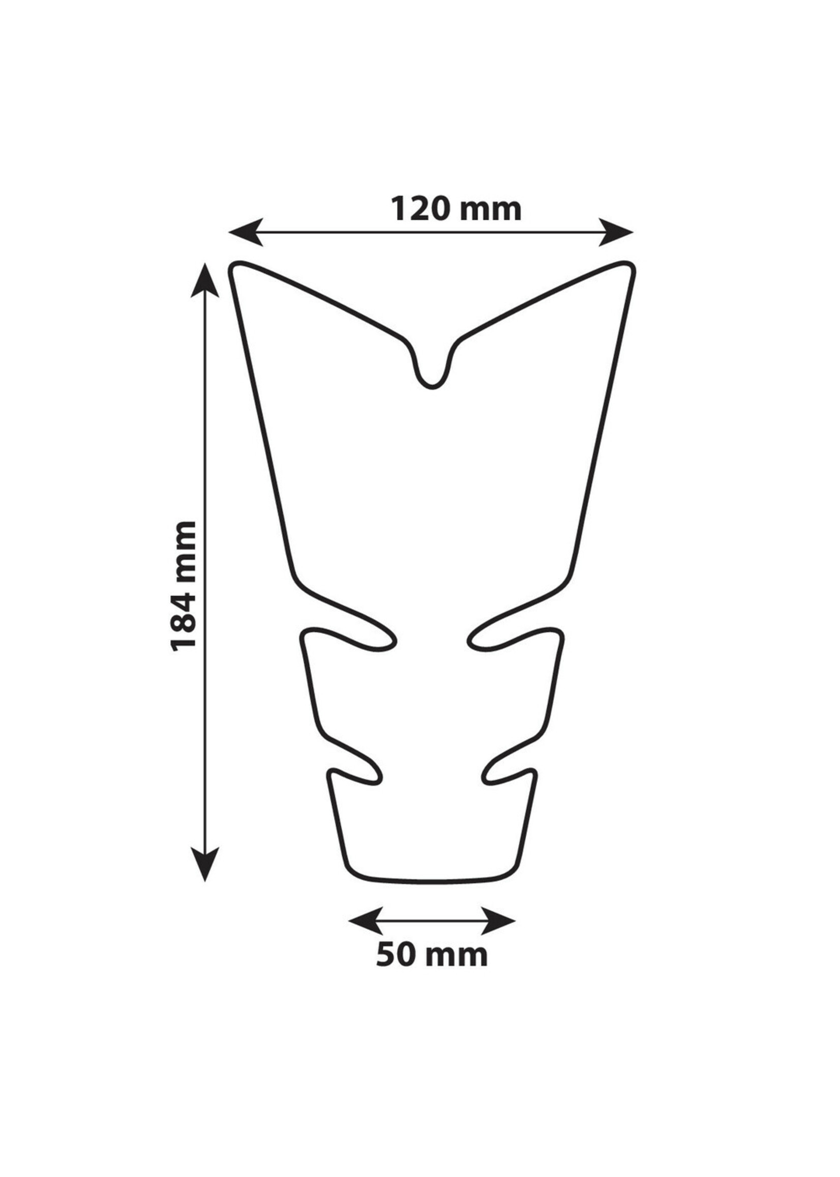 Lampa Pro-Tank X5 zelfklevende tankpad - Zwart