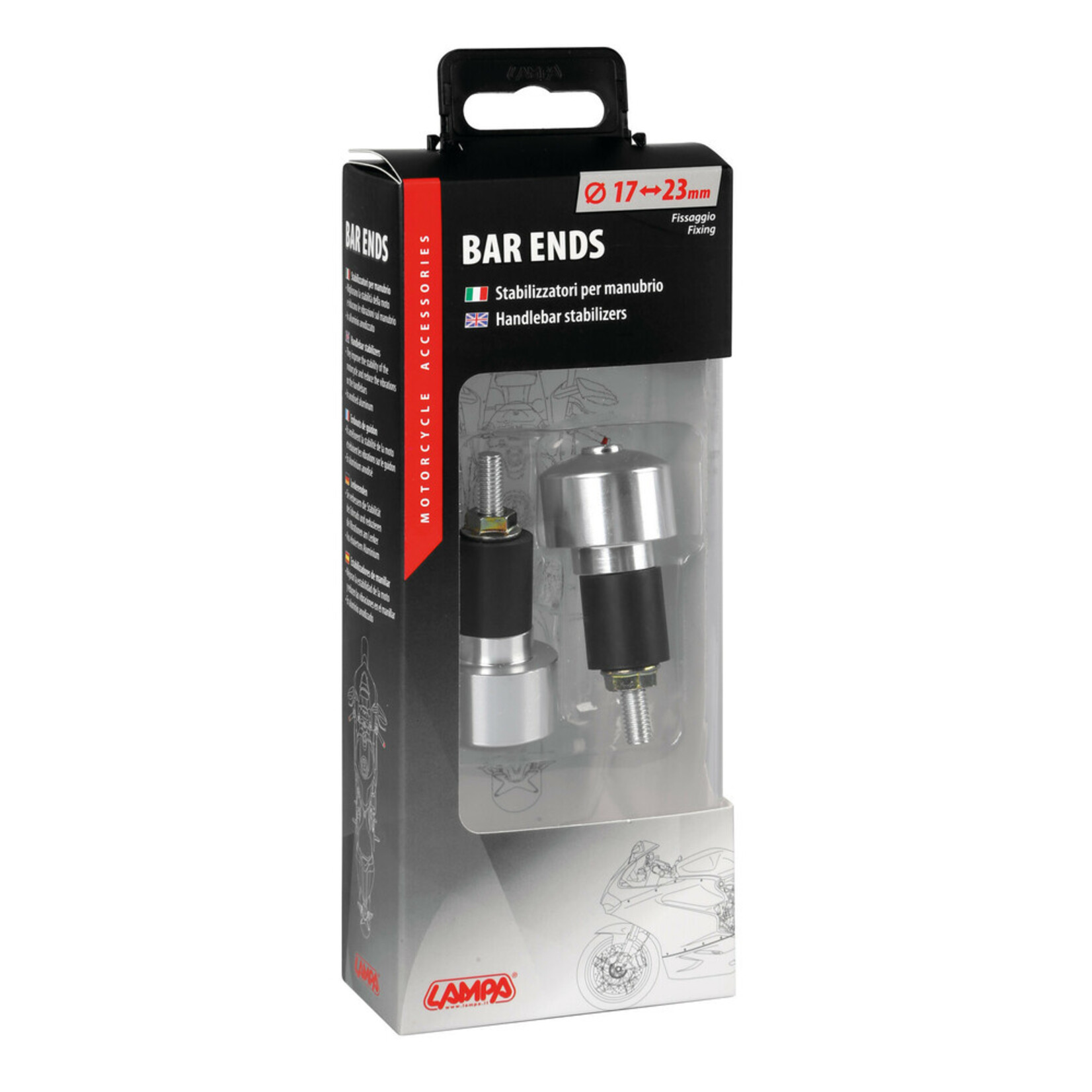lampa Universele stuureinden (2 stuks) - Aluminium