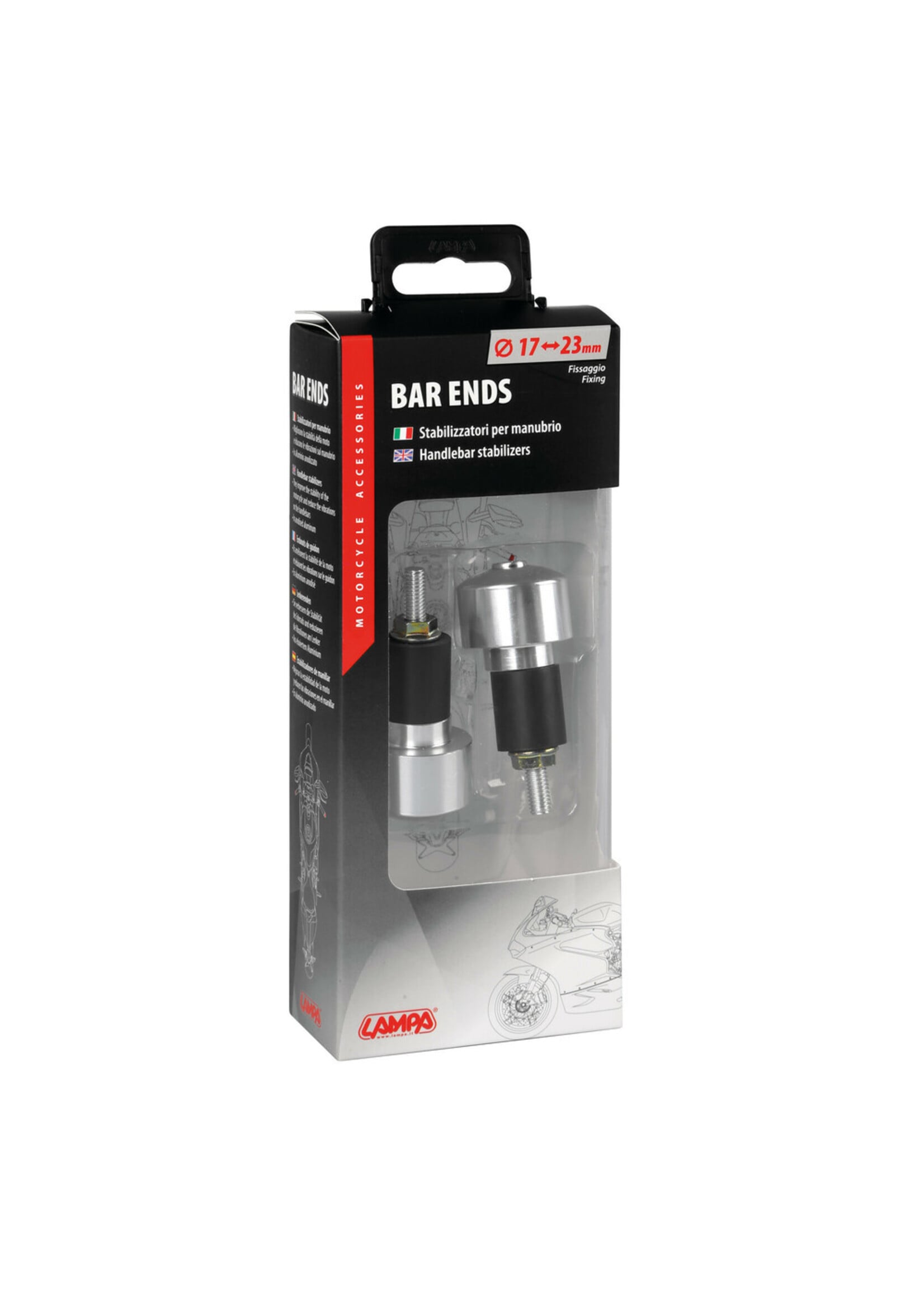 lampa Universele stuureinden (2 stuks) - Aluminium