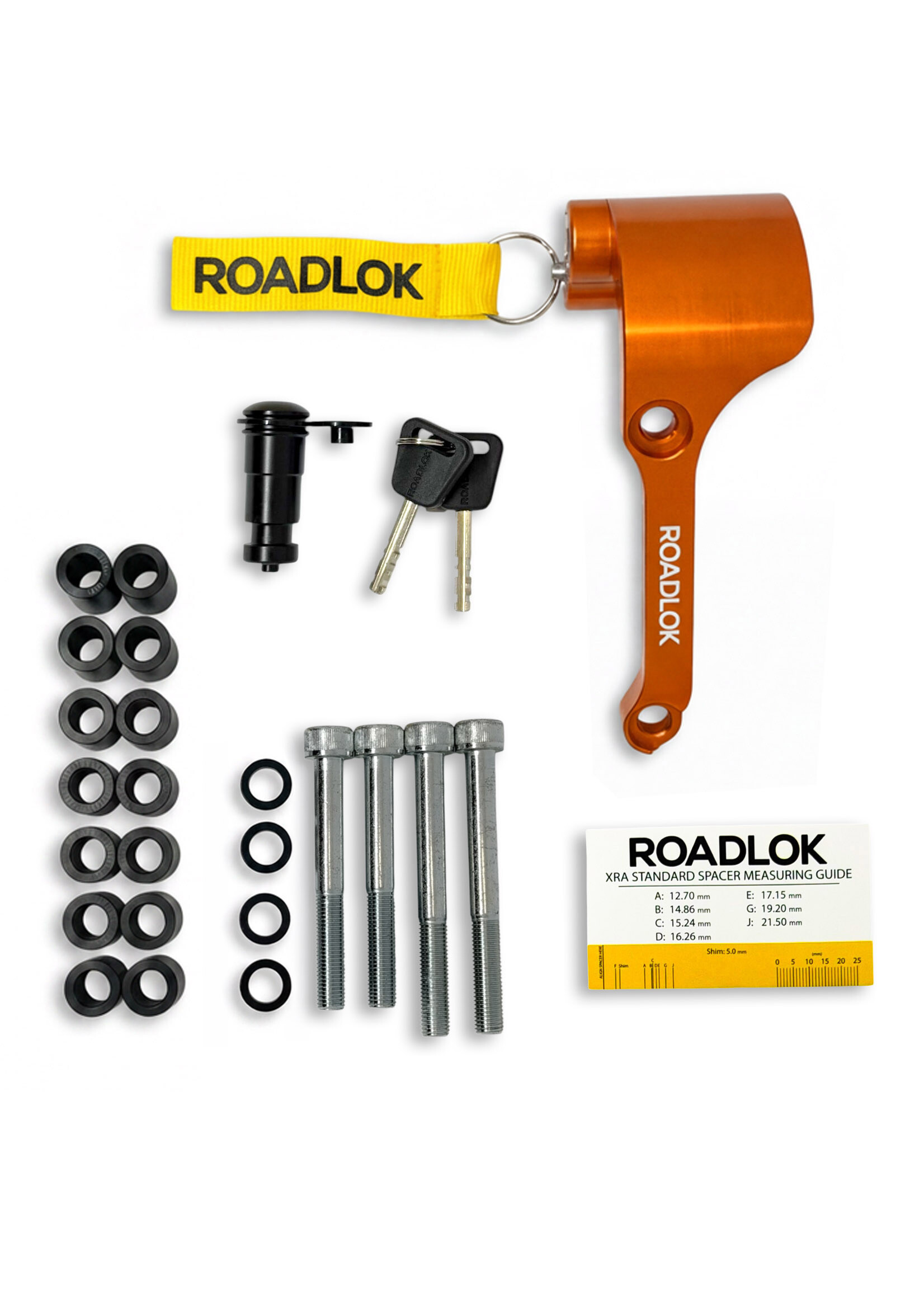 Roadlok ROADLOK XRA-100R-Premium - Eurosport 100mm RIGHT in Premium ORANGE Anodize