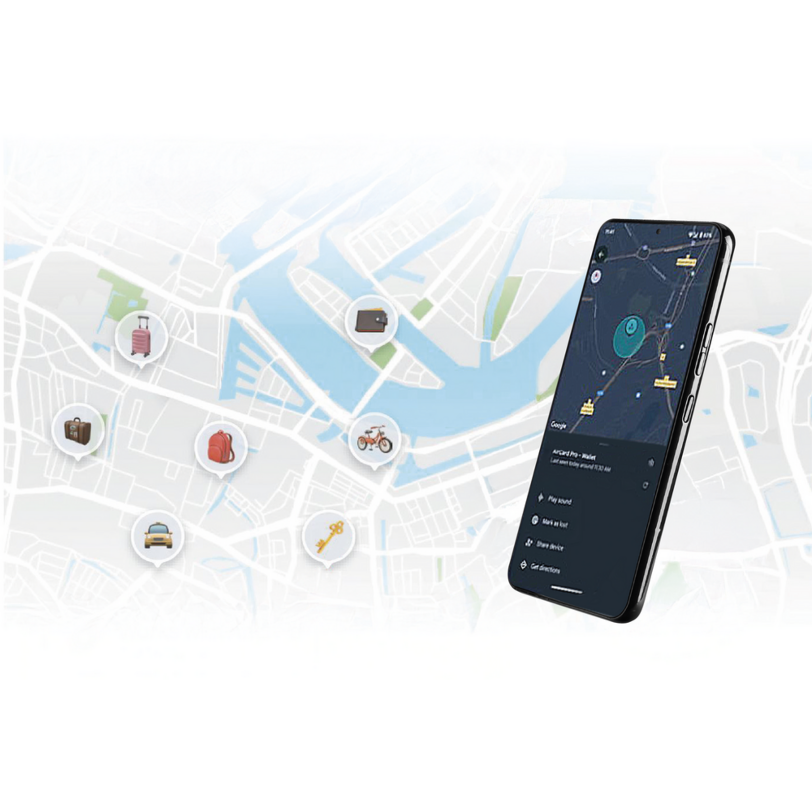 lampa OptiTag Duo, smart tracker compatible with Apple & Android