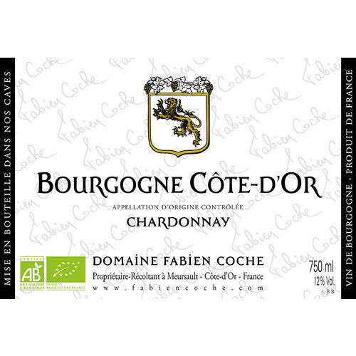 Domaine Fabien Coche Blanc Côte d'Or Domaine Fabien Coche Blanc Côte d'Or