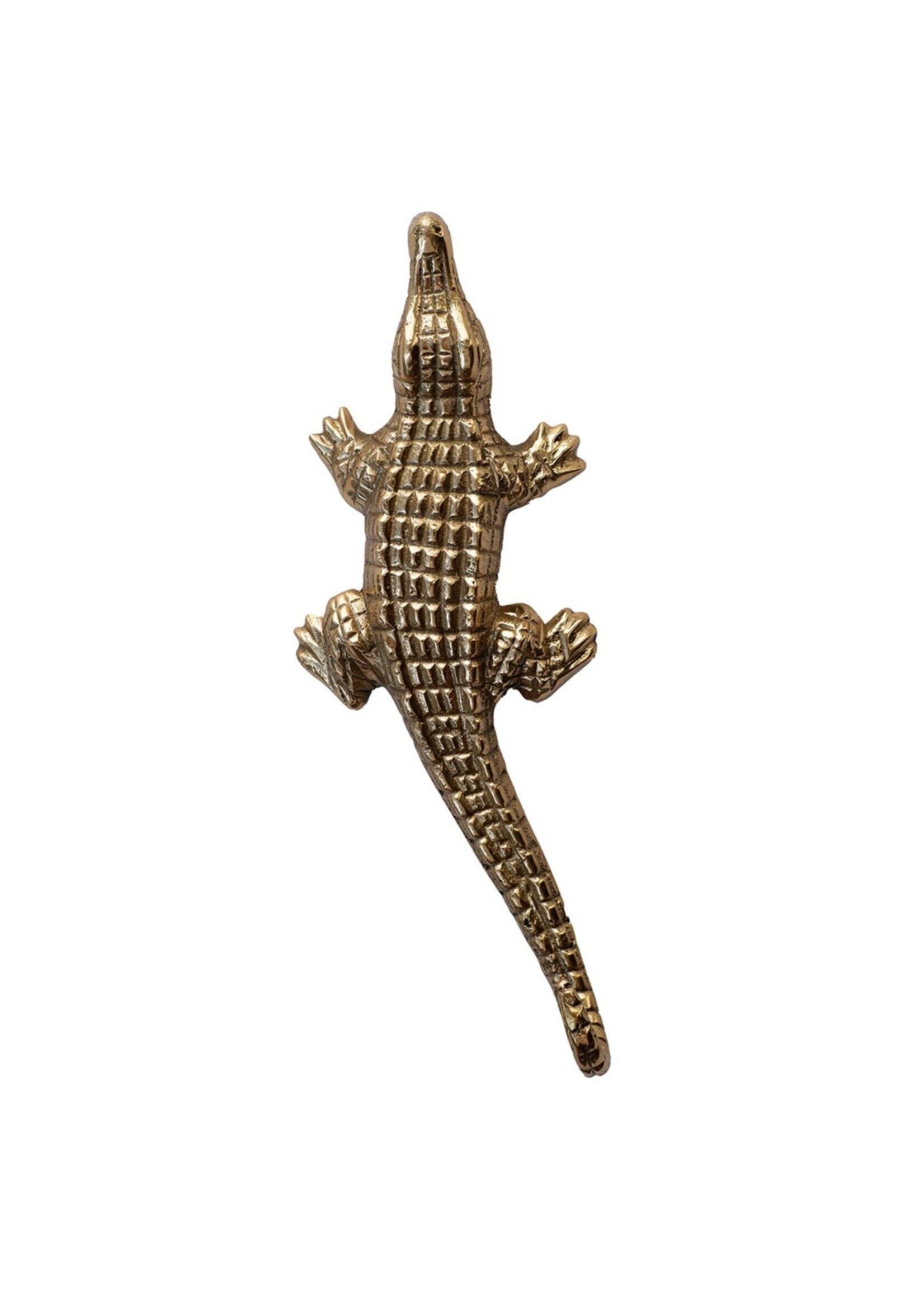 Doing Goods Haak Chewy crocodile hook large gold