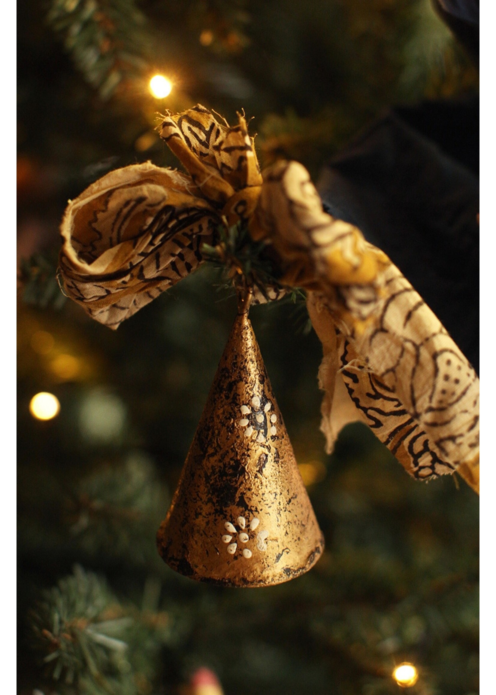 Doing Goods Hanger Grace chime bells botanical gold