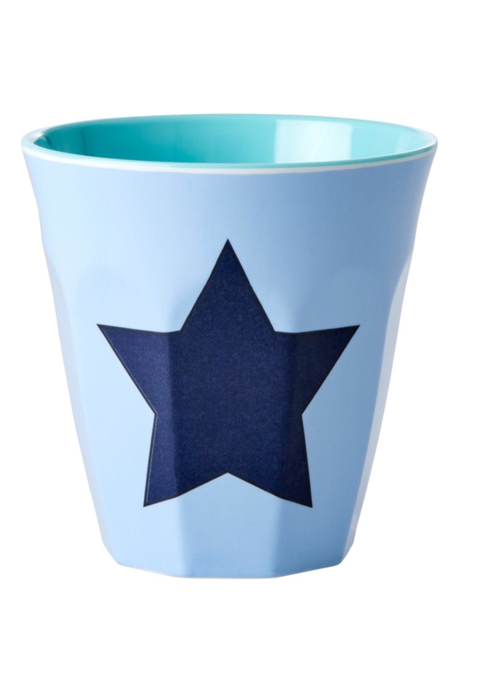 verlamming reptielen boycot Mok melamine cup with star soft blue per stuk - The Little Rich