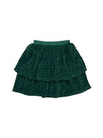 Maed for mini Rok Leafy leopard skirt