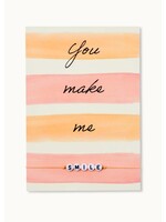 The Little Rich Armband kaart: You make me SMILE