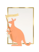 Meri Meri Ansichtkaart baby kangaroo stand-up card