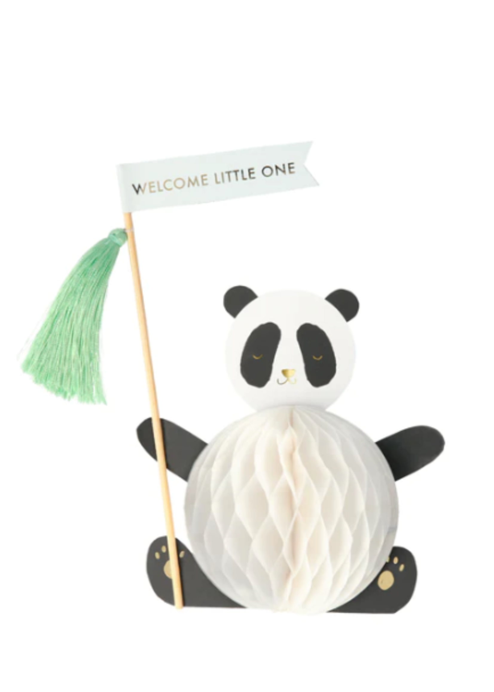 Meri Meri Ansichtkaart baby panda stand-up card