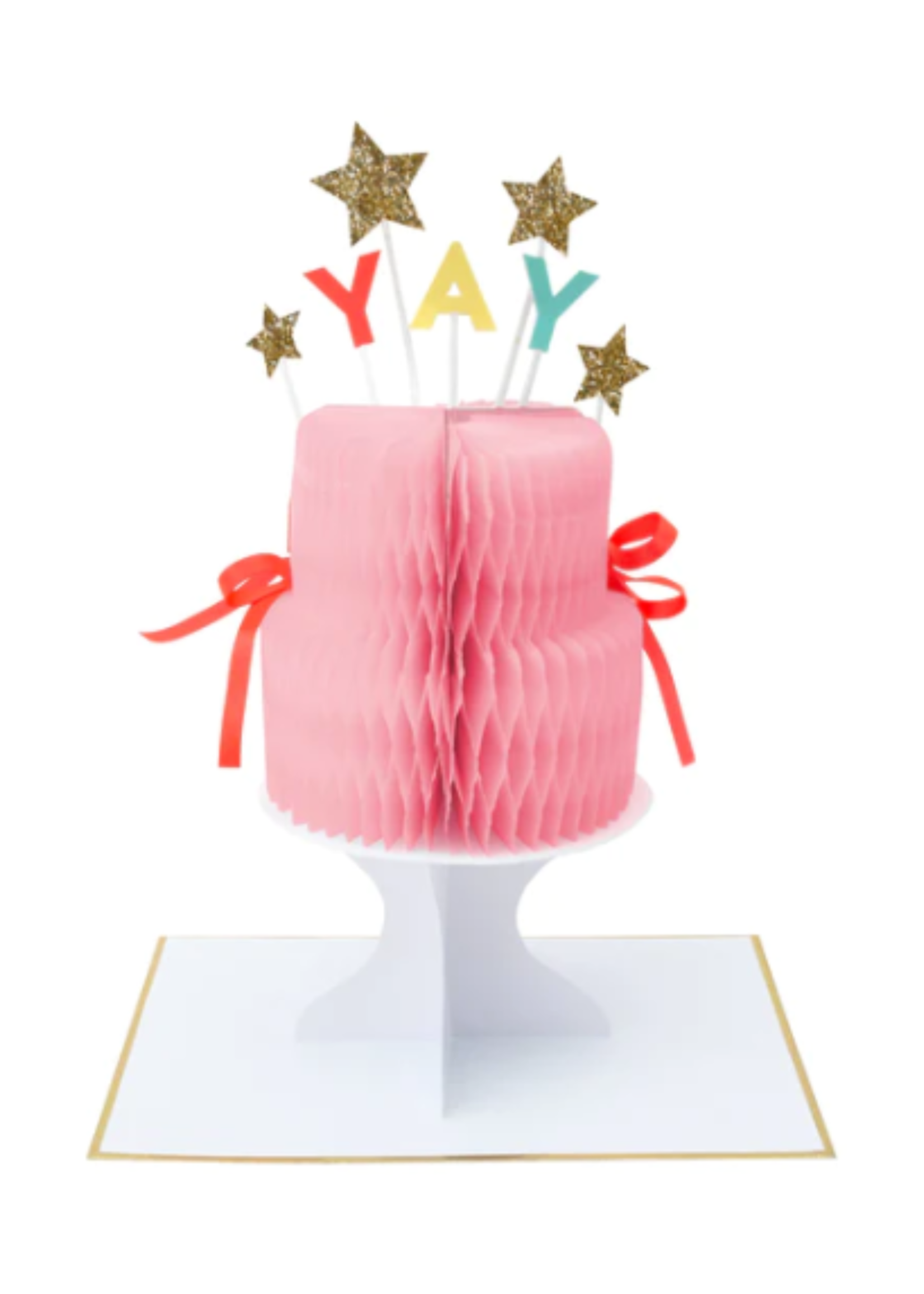 Meri Meri Ansichtkaart yay cake stand-up card