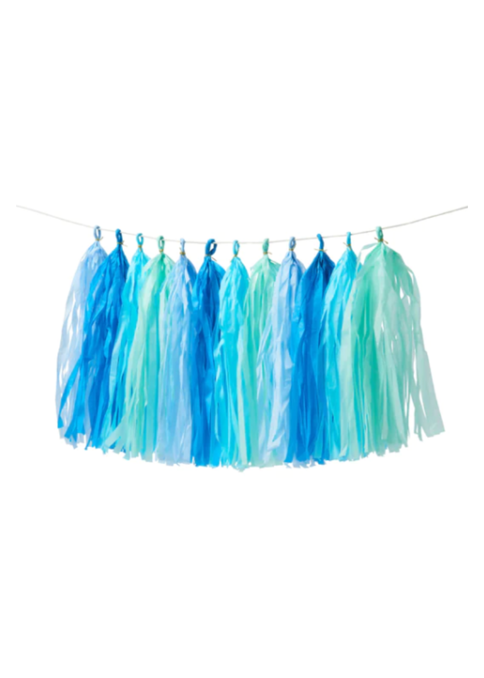 Meri Meri Slinger blue tassel garland