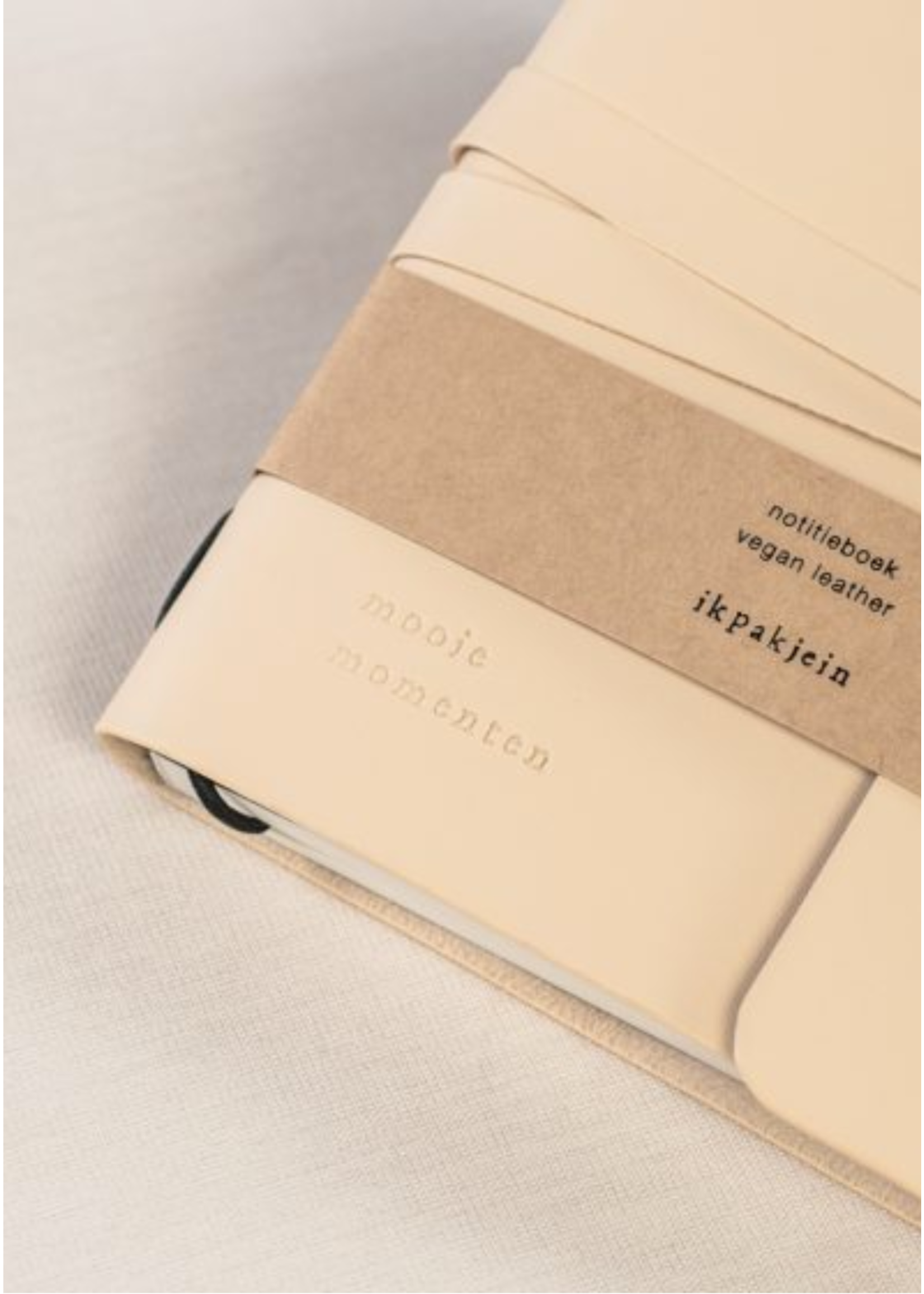 The Little Rich Notitieboek vegan leather ''mooie momenten''