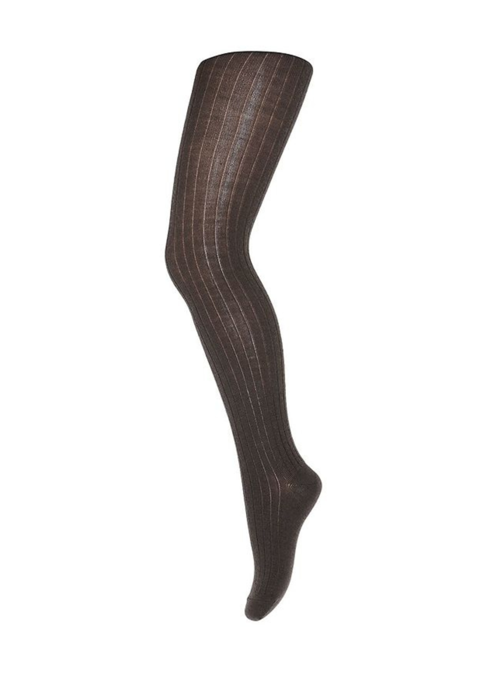 mp Denmark Maillot cotton rib tights dark brown